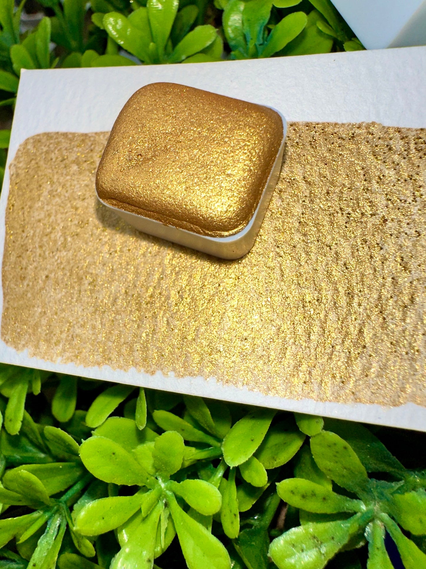 Gold Bar | Glitter Mix | Handmade Watercolors | Handmade Paint | Watercolors | Watercolor | Watercolor Artist