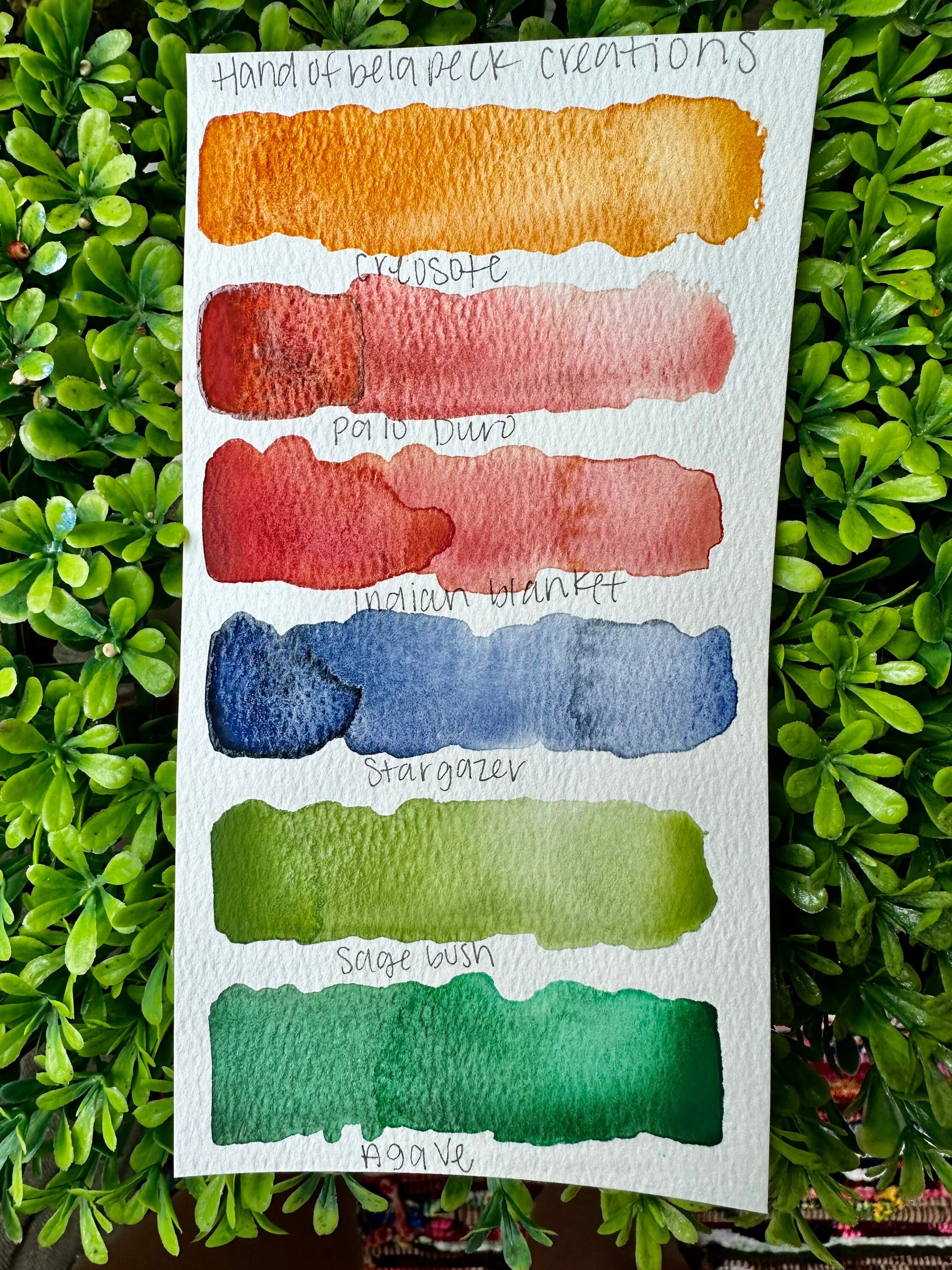 Canyon Series designed by Handofbelapeck | Handmade Watercolors | GRANULATING | Handmade Cards | Watercolor Florals | Matte Pigment
