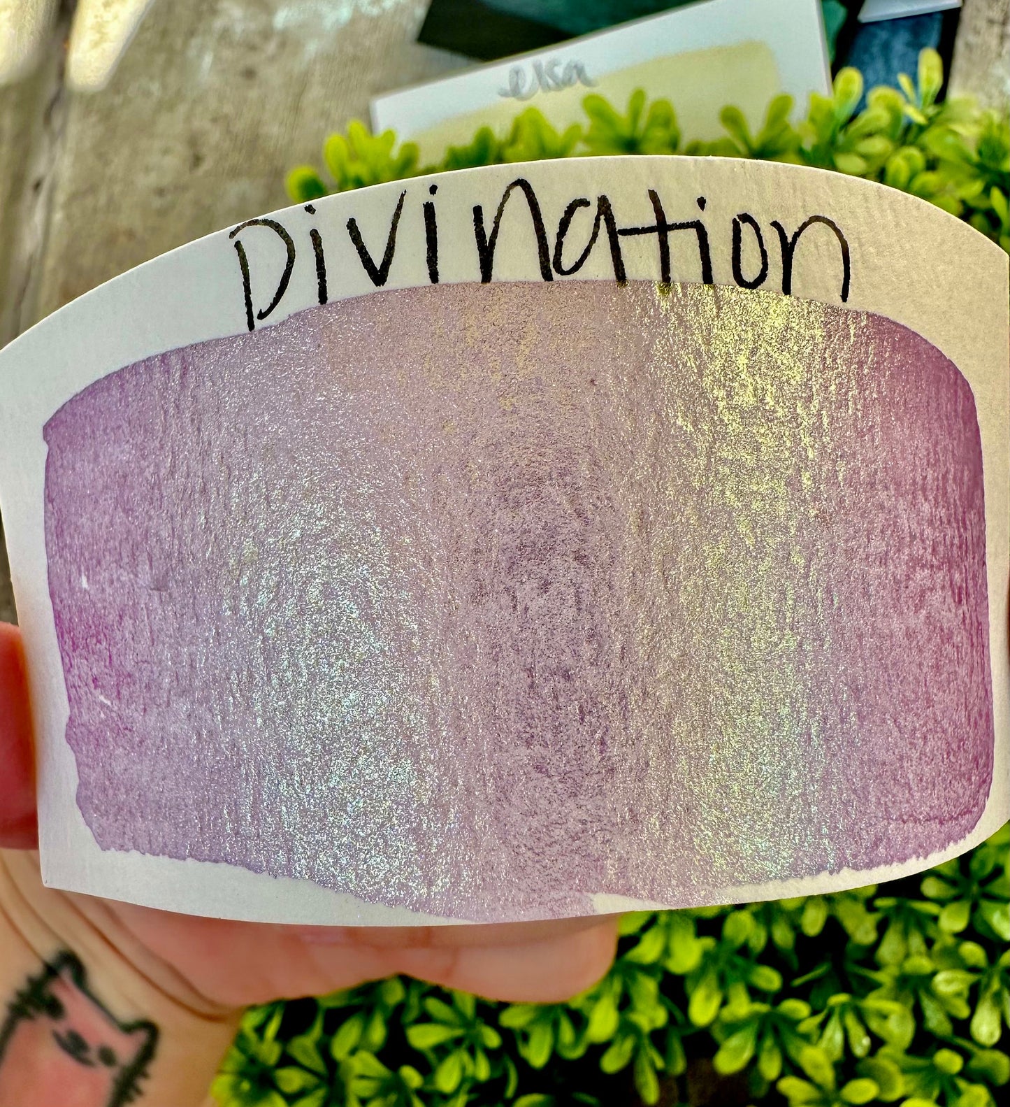 Divination | Colorshift | Chameleon, handmade watercolor, watercolors, gift ideas, watercolor art, colorshift paint, handmade cards