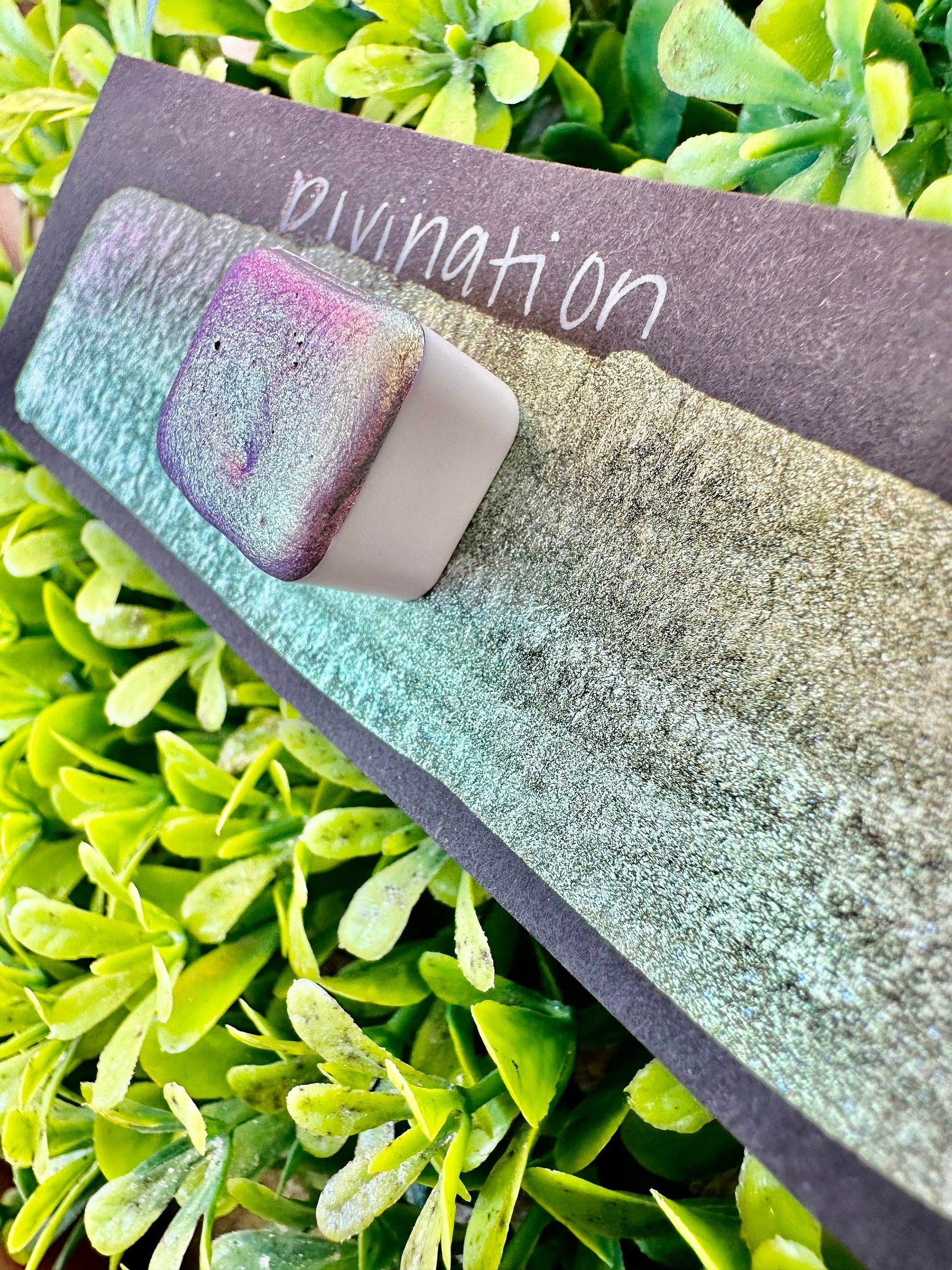 Divination | Colorshift | Chameleon, handmade watercolor, watercolors, gift ideas, watercolor art, colorshift paint, handmade cards