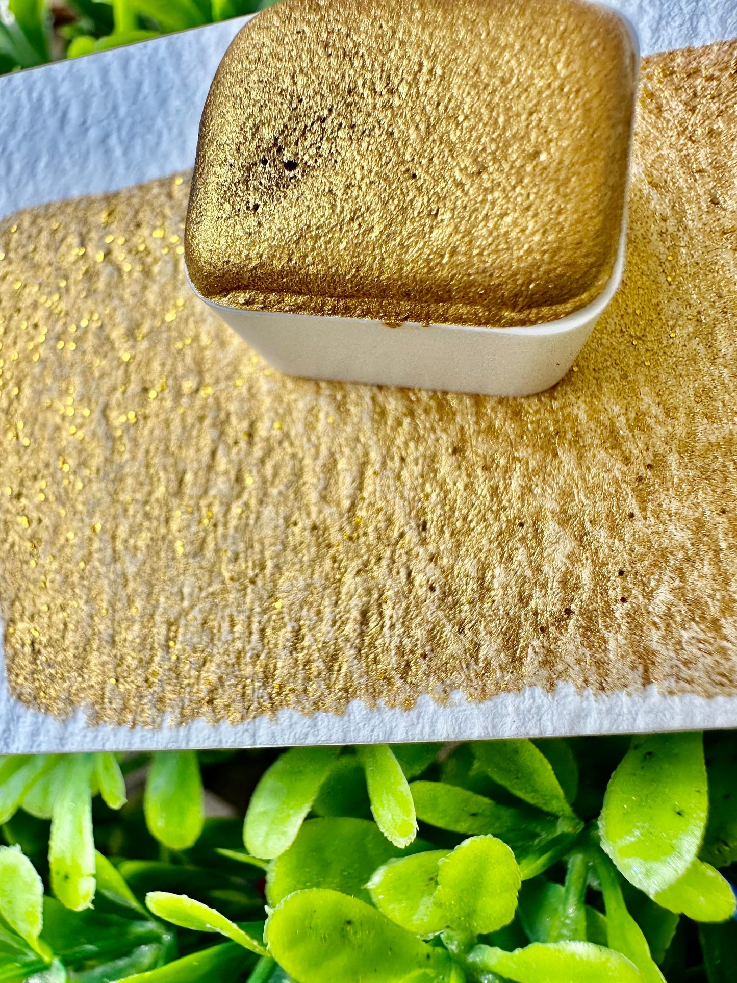 Gold Bar | Glitter Mix | Handmade Watercolors | Handmade Paint | Watercolors | Watercolor | Watercolor Artist