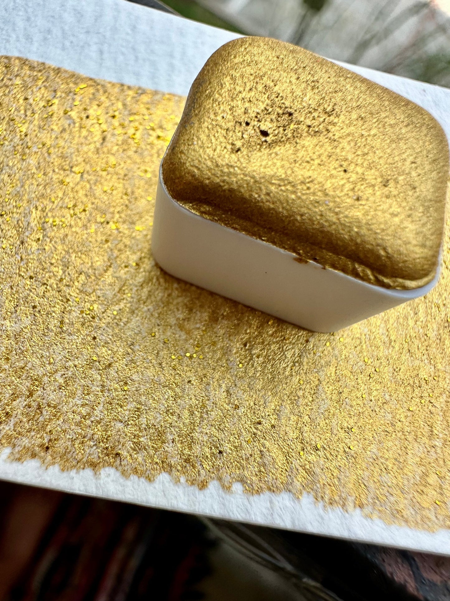 Gold Bar | Glitter Mix | Handmade Watercolors | Handmade Paint | Watercolors | Watercolor | Watercolor Artist