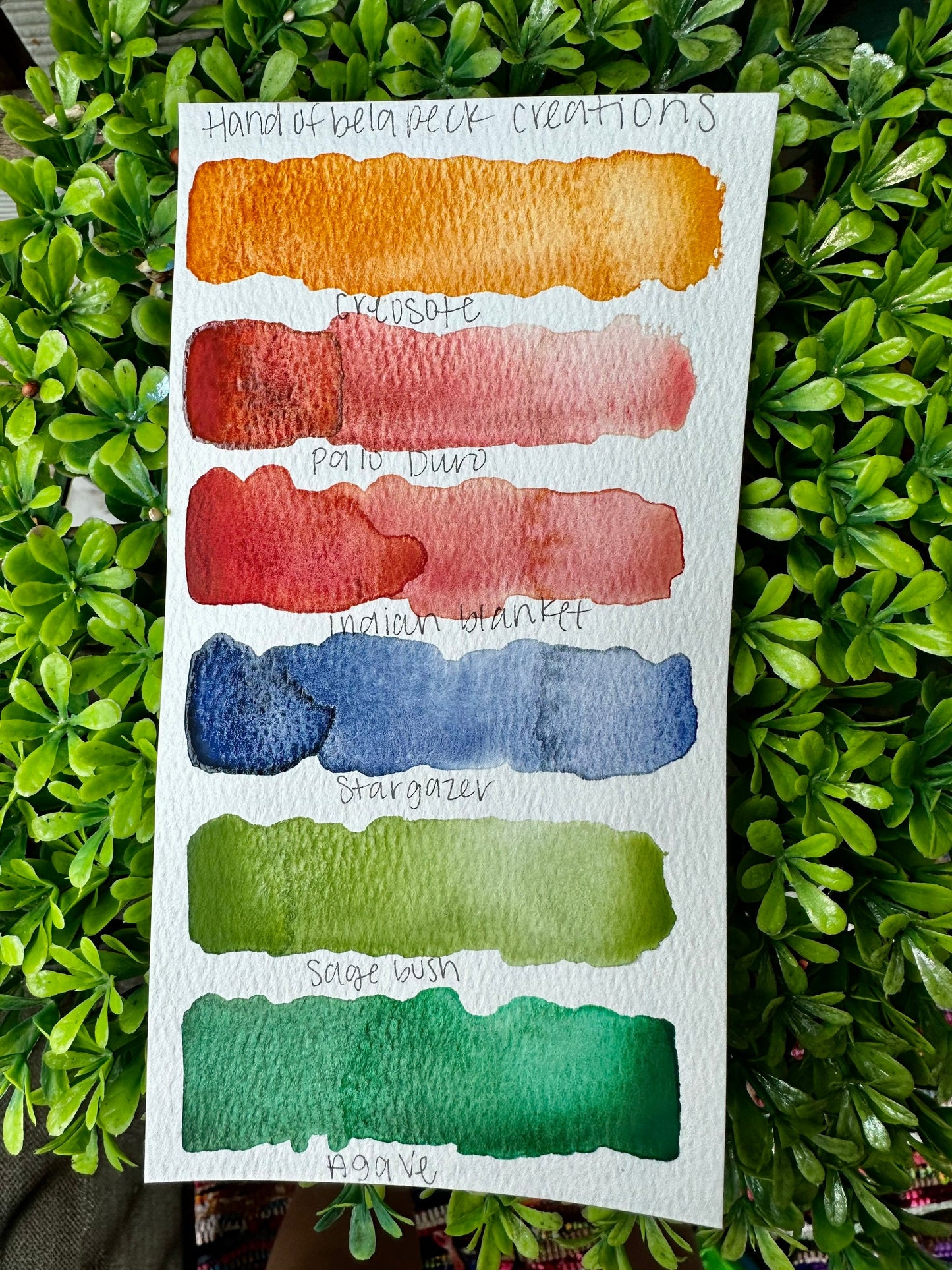 Canyon Series designed by Handofbelapeck | Handmade Watercolors | GRANULATING | Handmade Cards | Watercolor Florals | Matte Pigment
