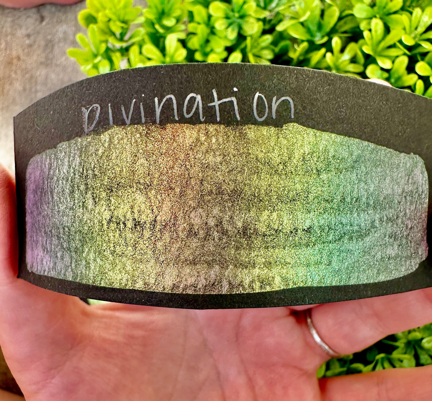 Divination | Colorshift | Chameleon, handmade watercolor, watercolors, gift ideas, watercolor art, colorshift paint, handmade cards