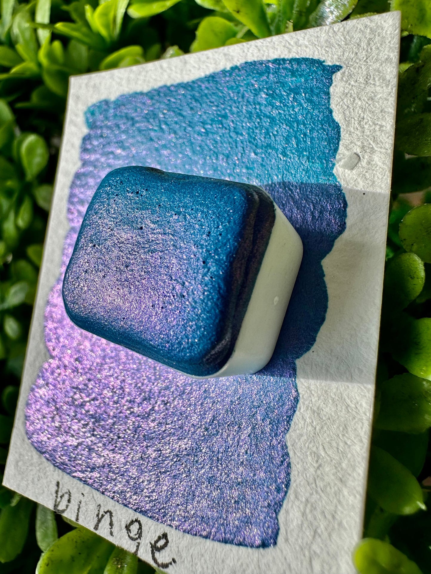 Binge | Handmade Watercolors | Handmade Paint | Calligraphy | Lettering | Flake Pigment