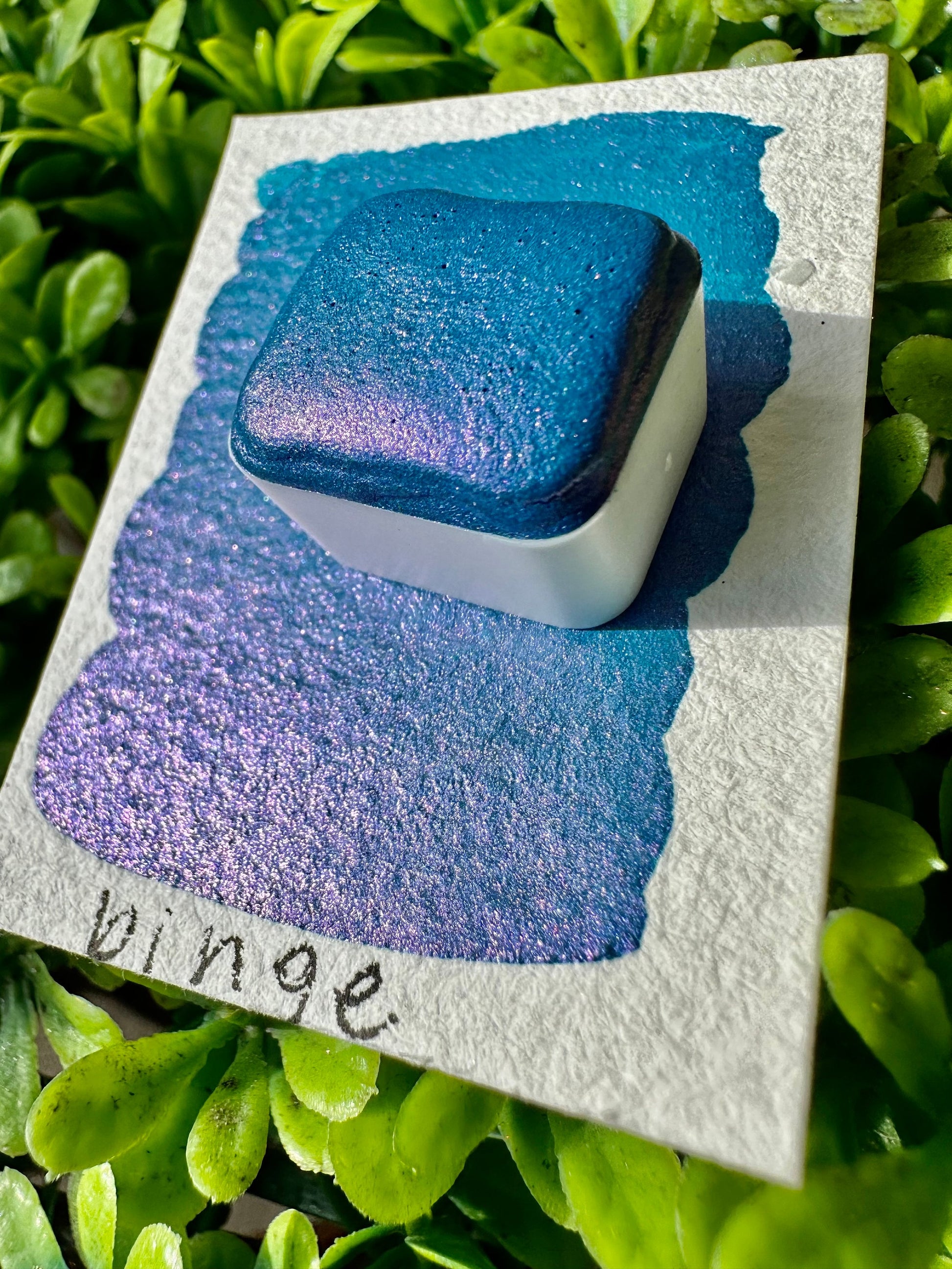Binge | Handmade Watercolors | Handmade Paint | Calligraphy | Lettering | Flake Pigment