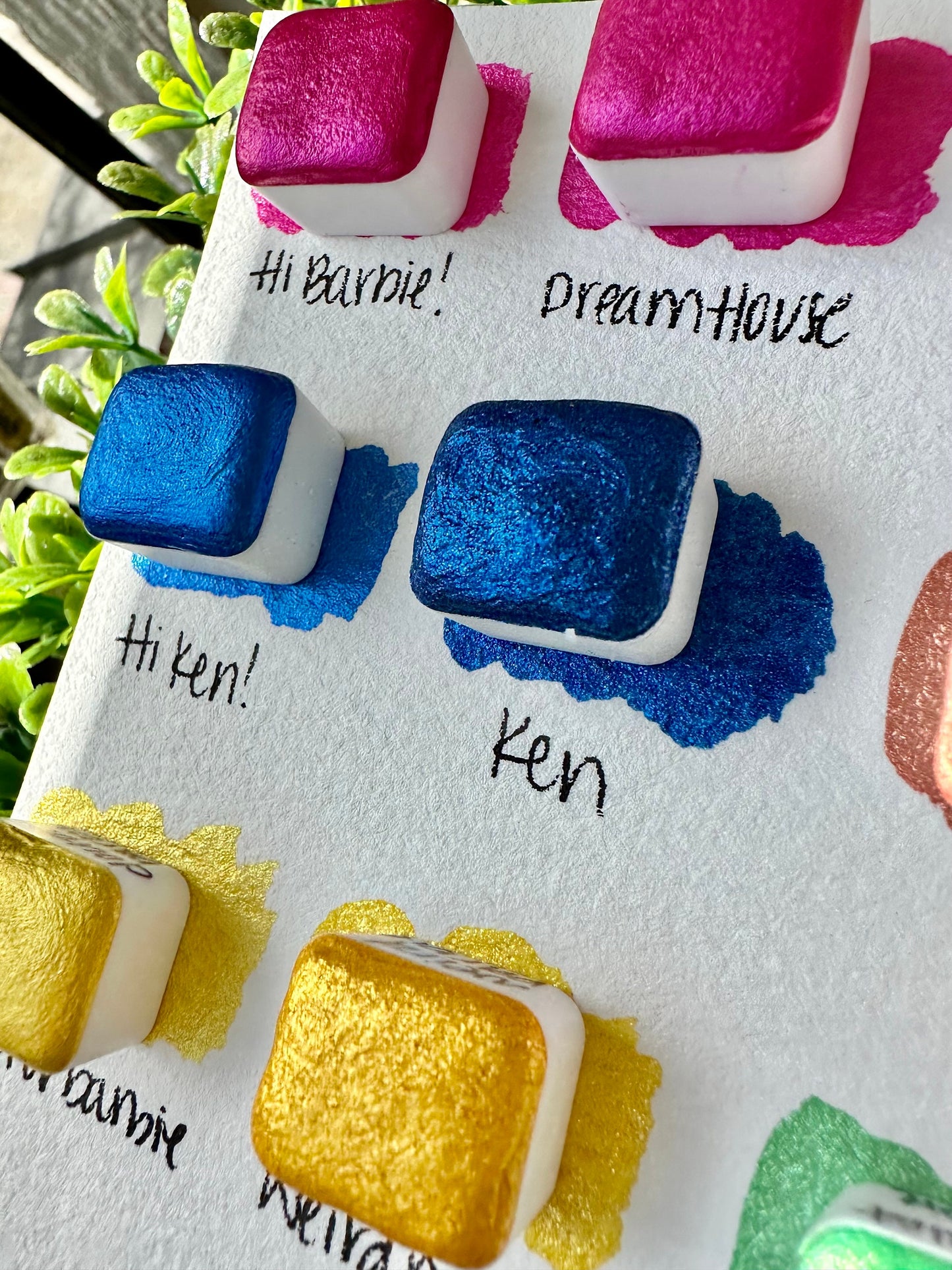 B a r b I e SET OR SINGLES | Handmade Watercolors | Handmade Paint | Watercolors | Watercolor Artist | Handmade Cards |