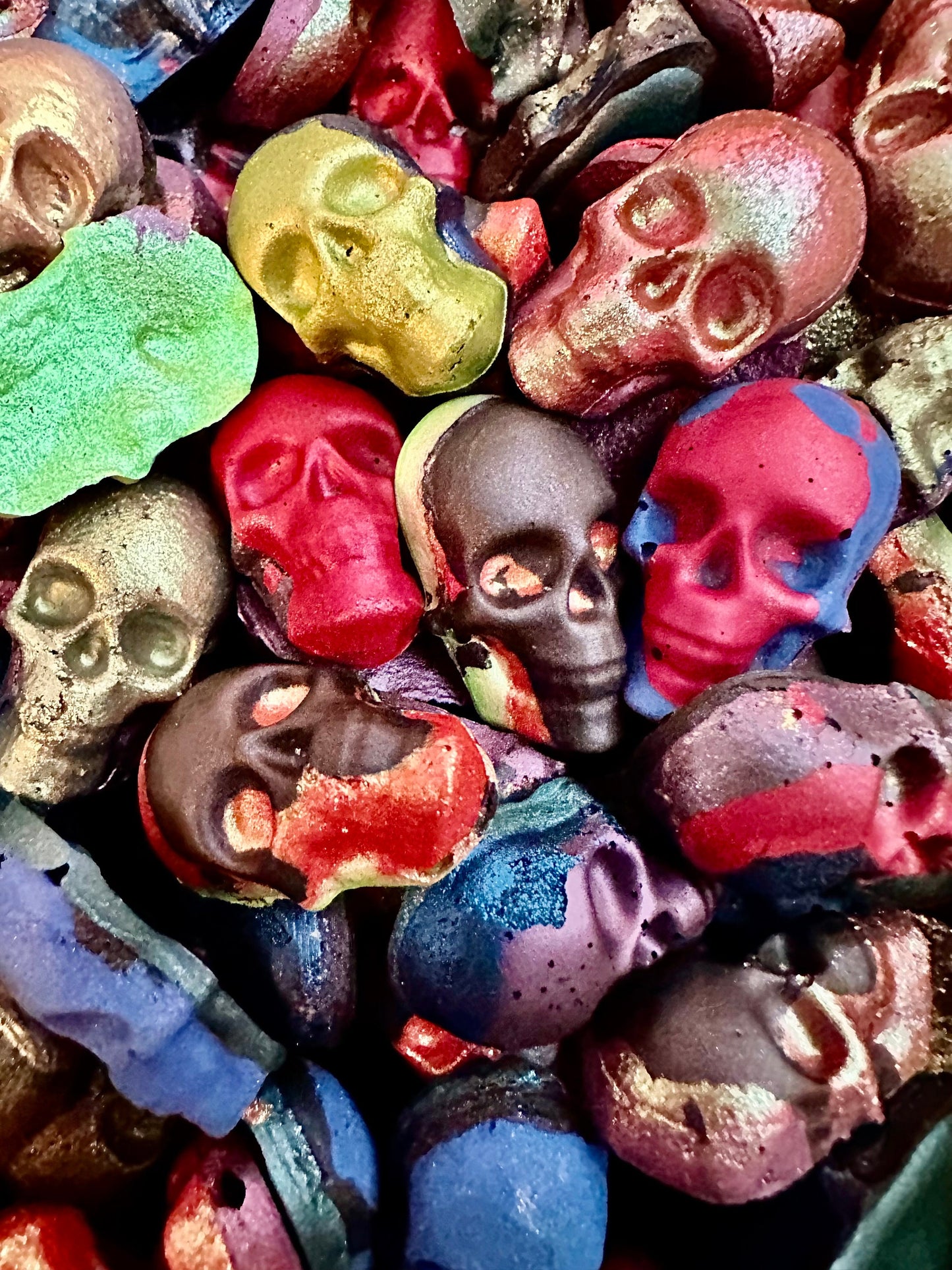 Skull GRAB BAG | Handmade Watercolors | Handmade Paint | Watercolors | Watercolor Artist | Handmade Cards | Glitter Watercolors |