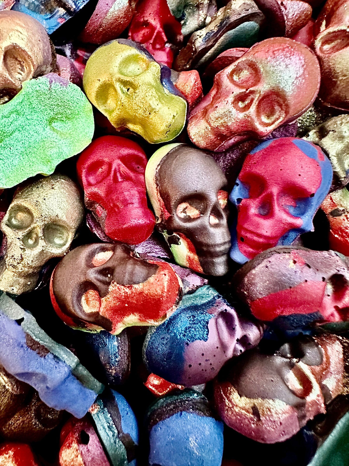 Skull GRAB BAG | Handmade Watercolors | Handmade Paint | Watercolors | Watercolor Artist | Handmade Cards | Glitter Watercolors |