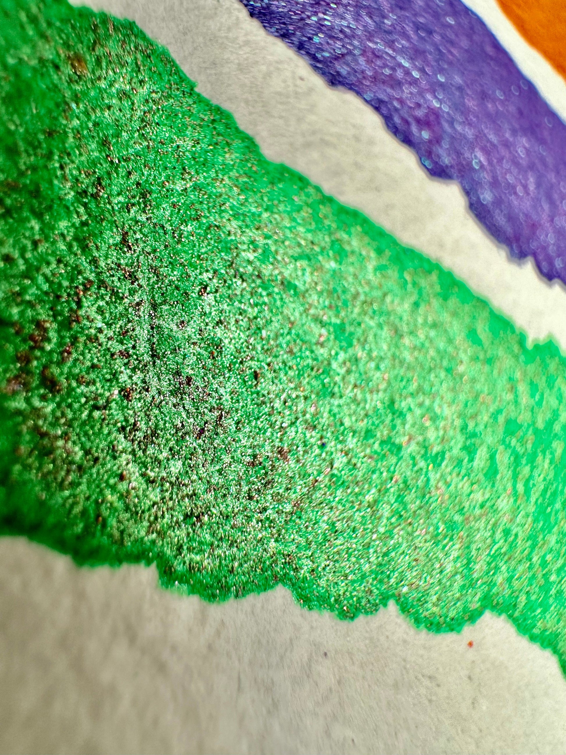 Snek” Mica, Glitter, Neon Set | Handmade Watercolors | Neon Colors | Handmade Cards | Watercolor Florals | Matte Pigment | Half Pans