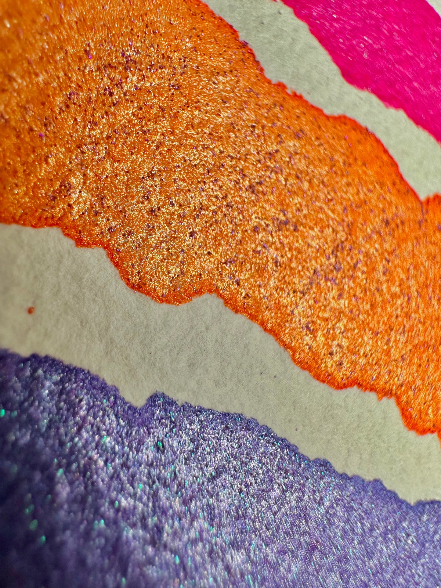 Snek” Mica, Glitter, Neon Set | Handmade Watercolors | Neon Colors | Handmade Cards | Watercolor Florals | Matte Pigment | Half Pans