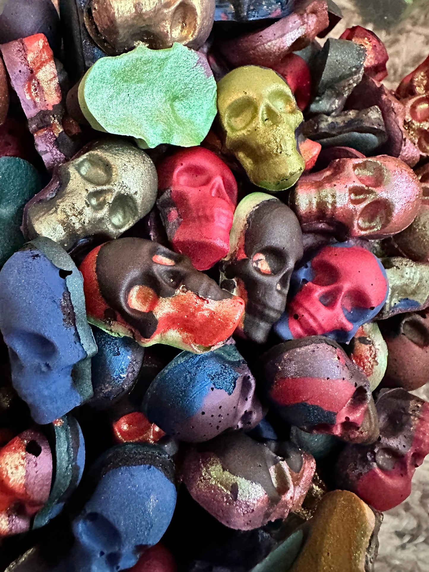 Skull GRAB BAG | Handmade Watercolors | Handmade Paint | Watercolors | Watercolor Artist | Handmade Cards | Glitter Watercolors |