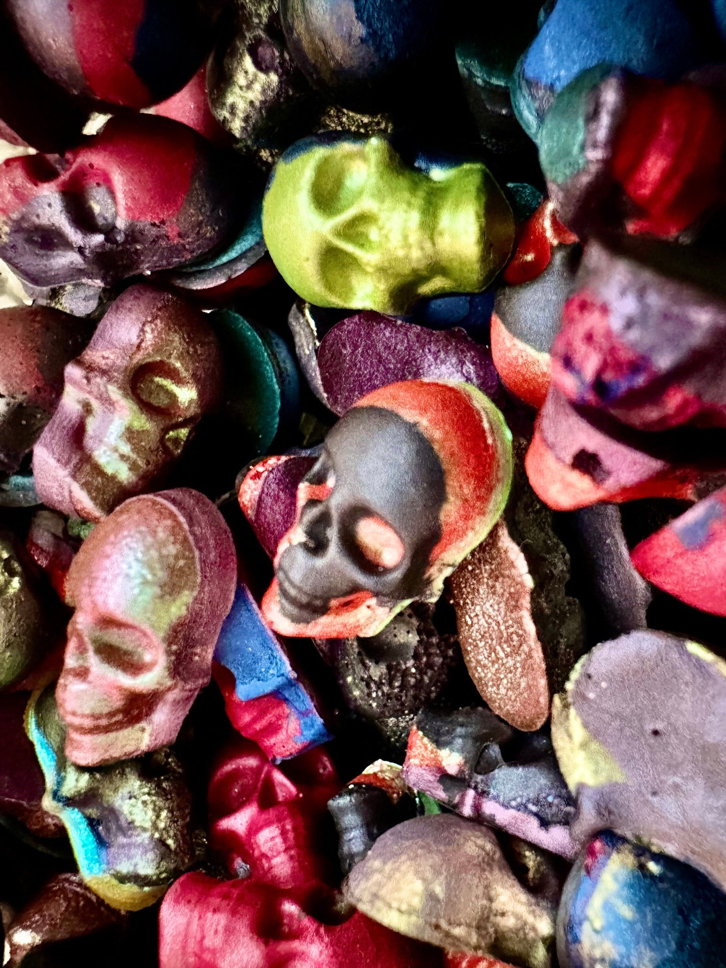 Skull GRAB BAG | Handmade Watercolors | Handmade Paint | Watercolors | Watercolor Artist | Handmade Cards | Glitter Watercolors |