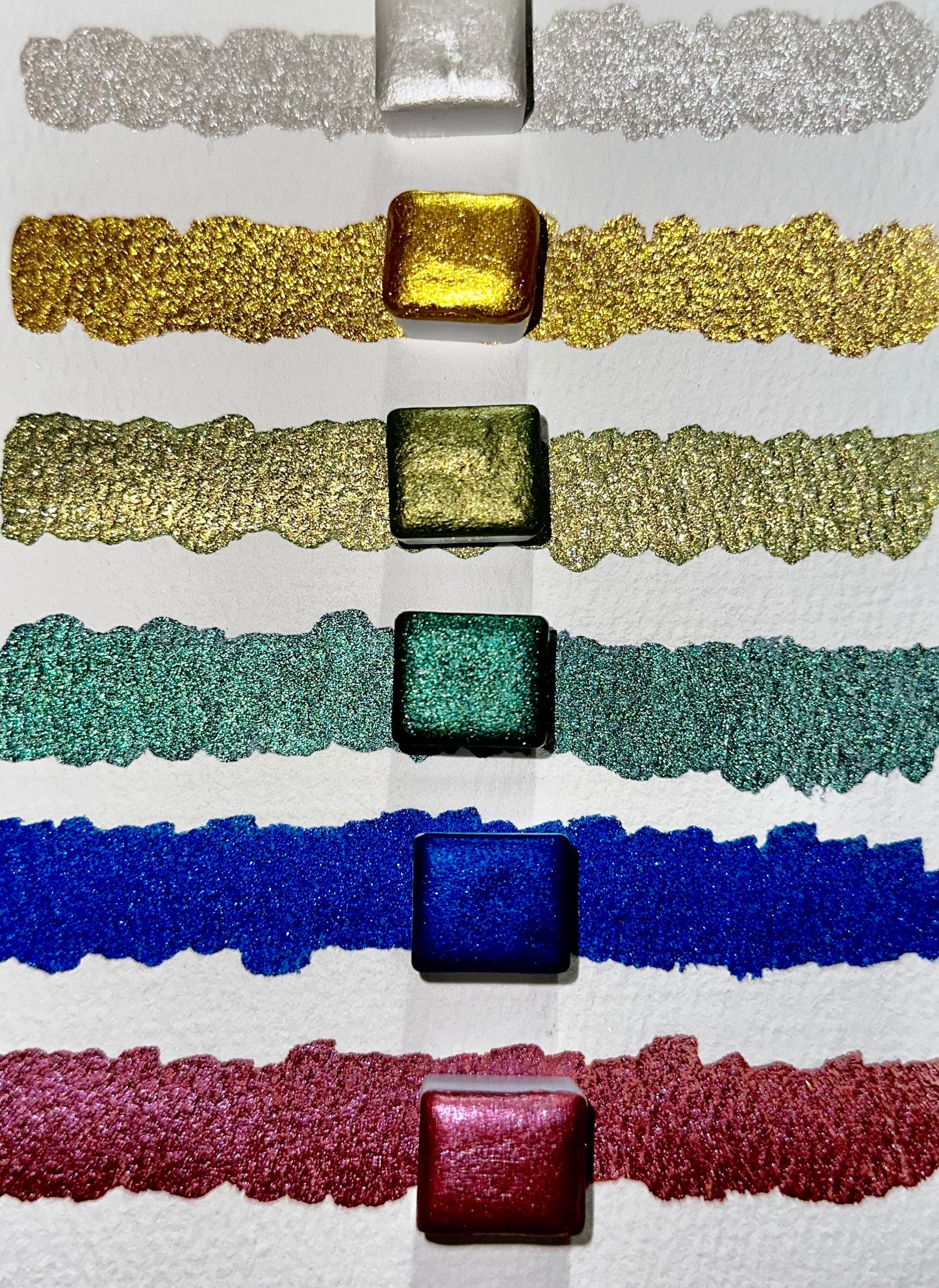 2023 Series Christmas Set | Shimmer Watercolors | Handmade Watercolors | Handmade Paint | Calligraphy | Lettering