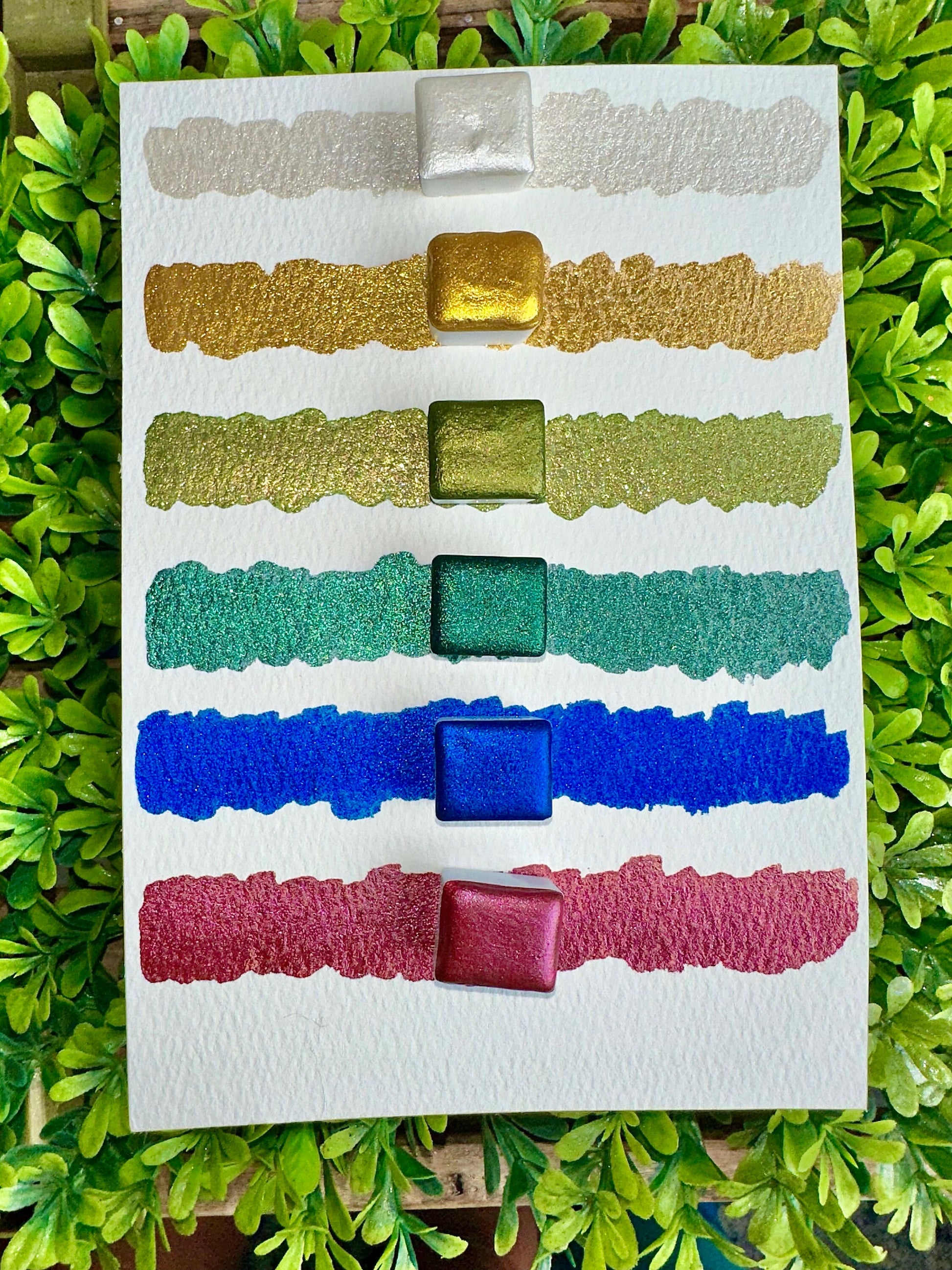 2023 Series Christmas Set | Shimmer Watercolors | Handmade Watercolors | Handmade Paint | Calligraphy | Lettering