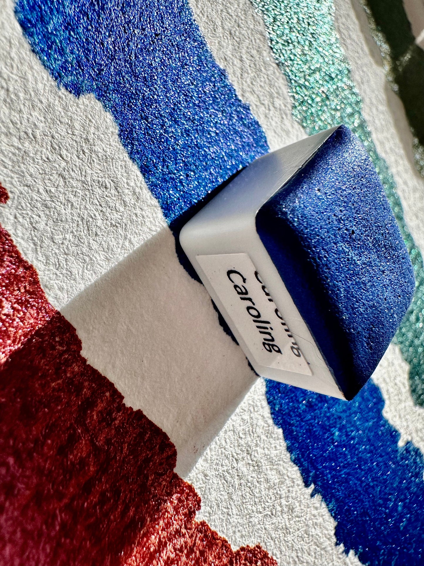 Caroling (2023 Christmas series) | Handmade Watercolors | Handmade Paint | Calligraphy | Lettering | Flake Pigment
