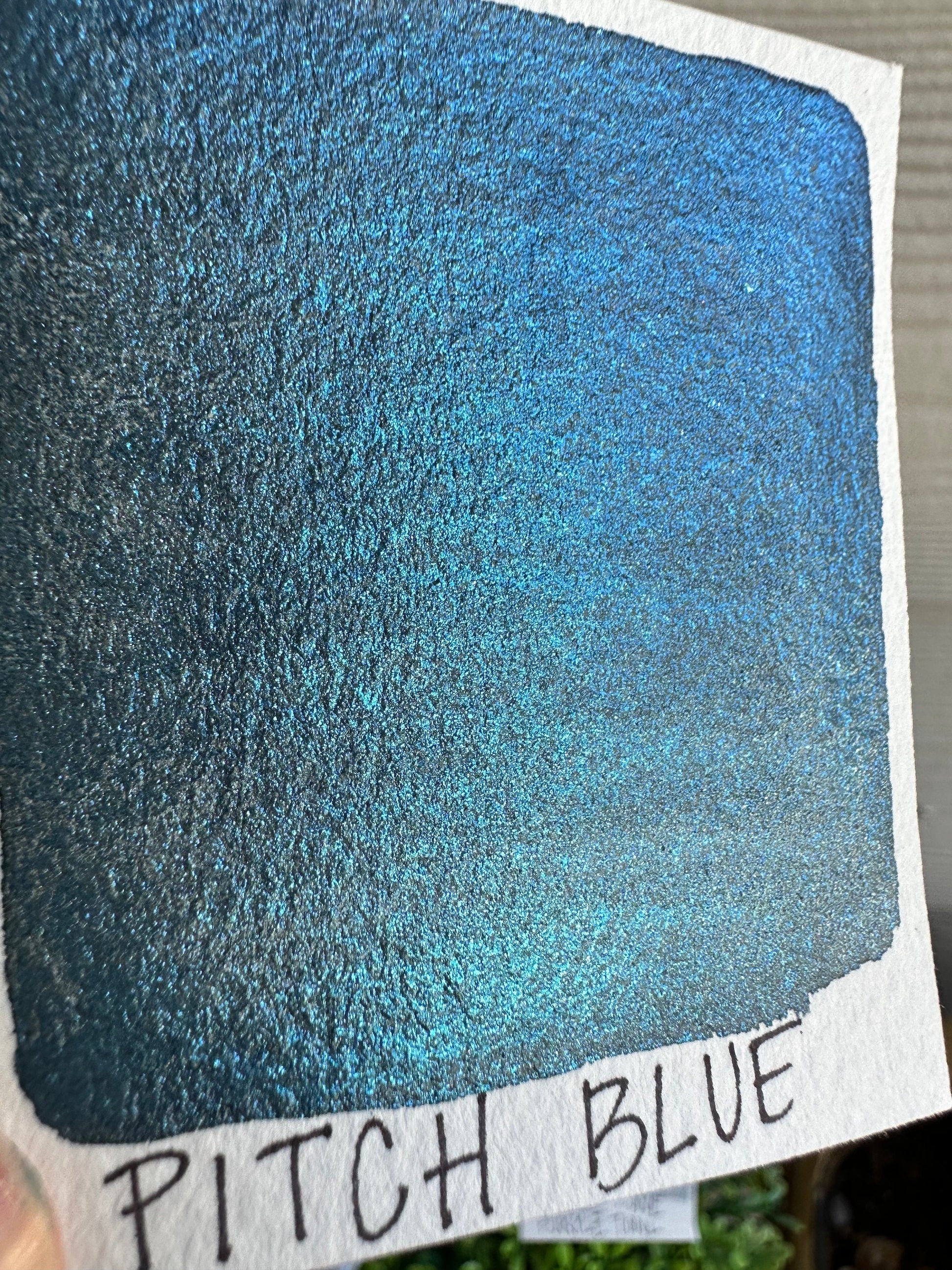 PITCH BLUE | Handmade Watercolors | Handmade Paint | Watercolors | Watercolor | Handmade Cards |