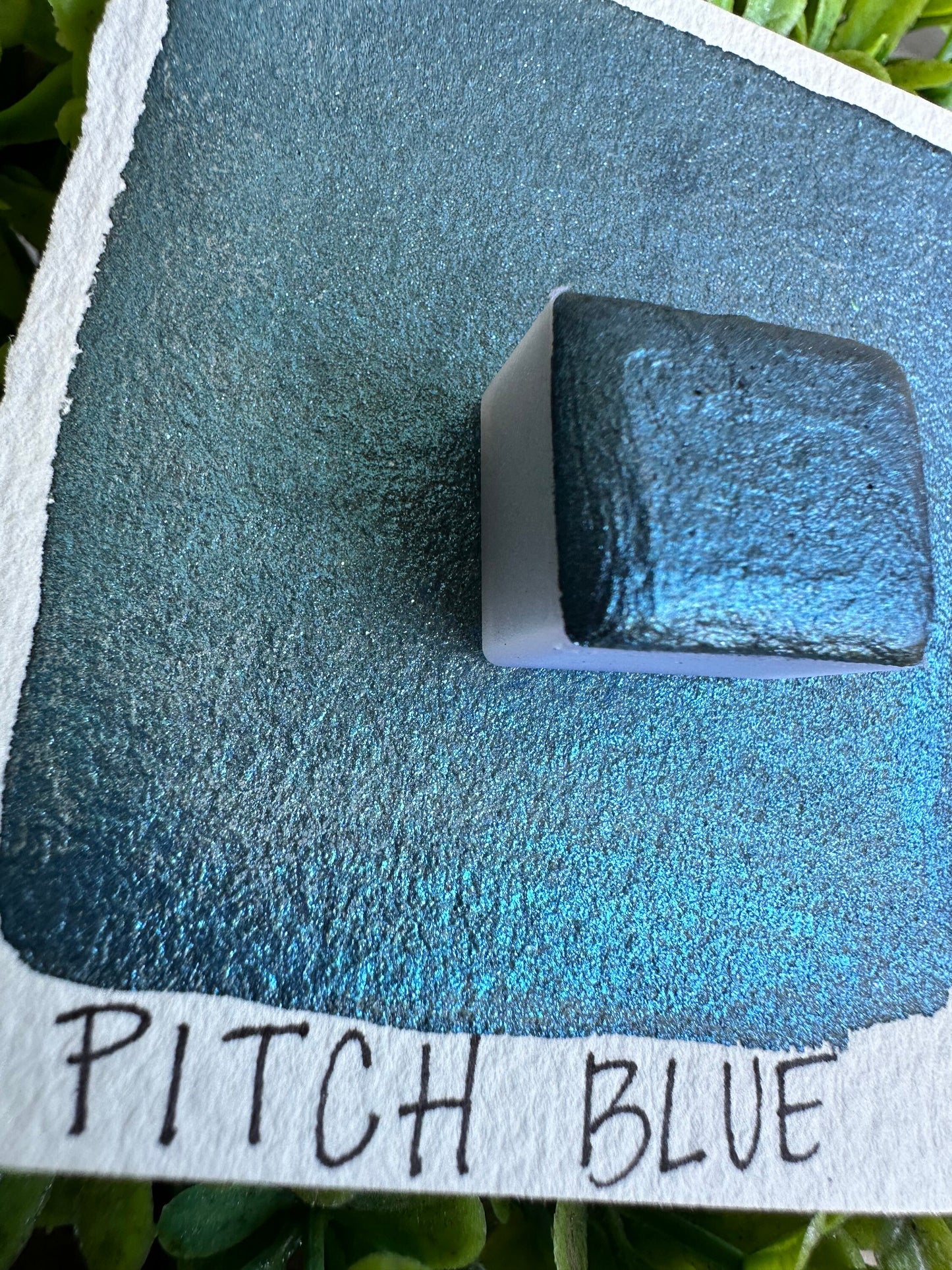 PITCH BLUE | Handmade Watercolors | Handmade Paint | Watercolors | Watercolor | Handmade Cards |