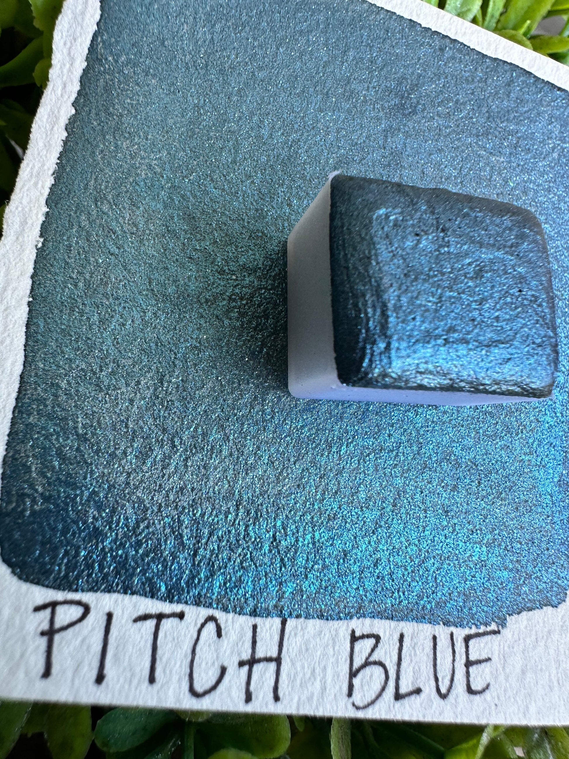 PITCH BLUE | Handmade Watercolors | Handmade Paint | Watercolors | Watercolor | Handmade Cards |