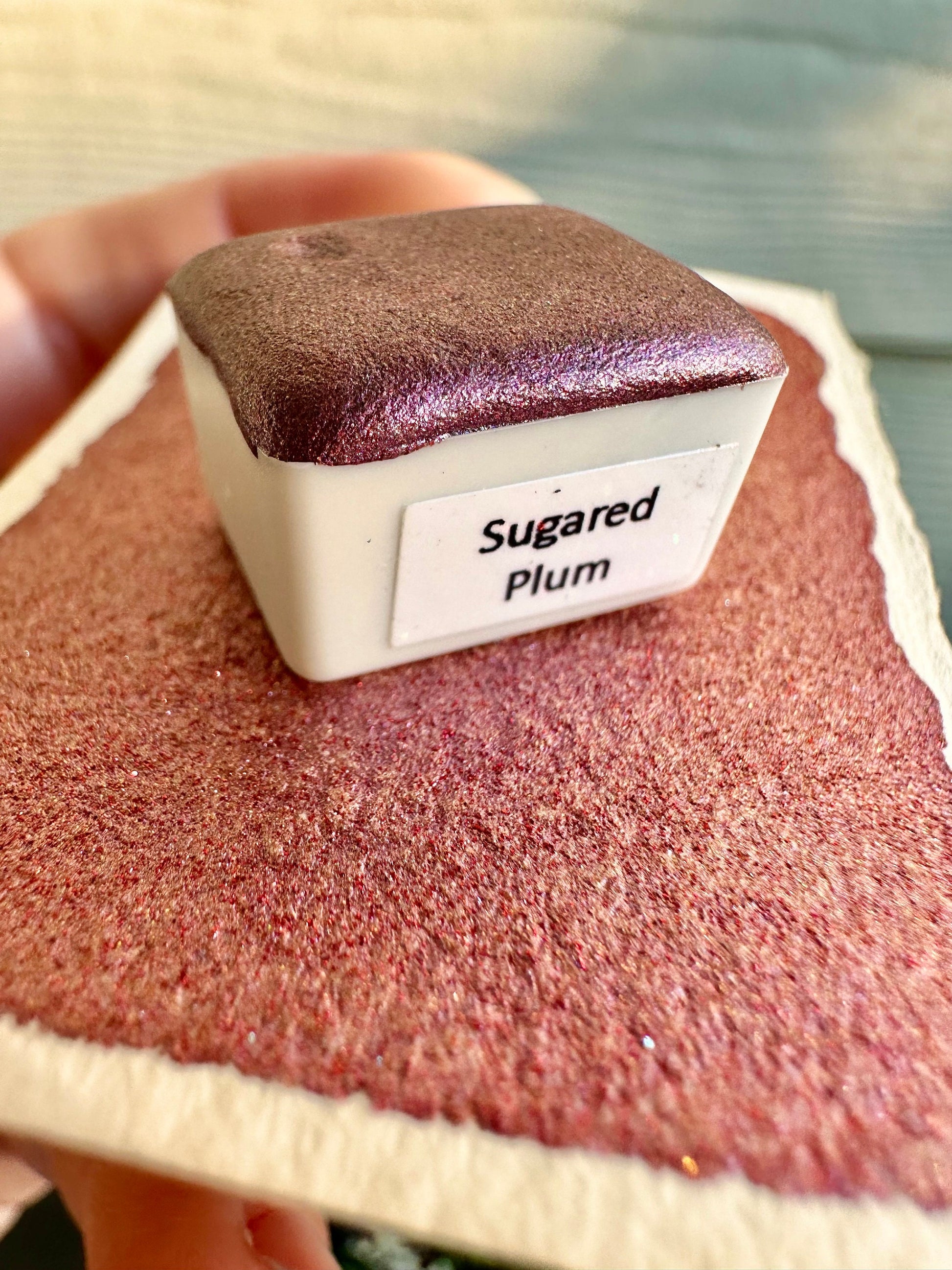 Sugared Plum | Christmas Theme | LIMITEDCOLOR | Handmade Watercolors | Handmade Paint | Calligraphy |