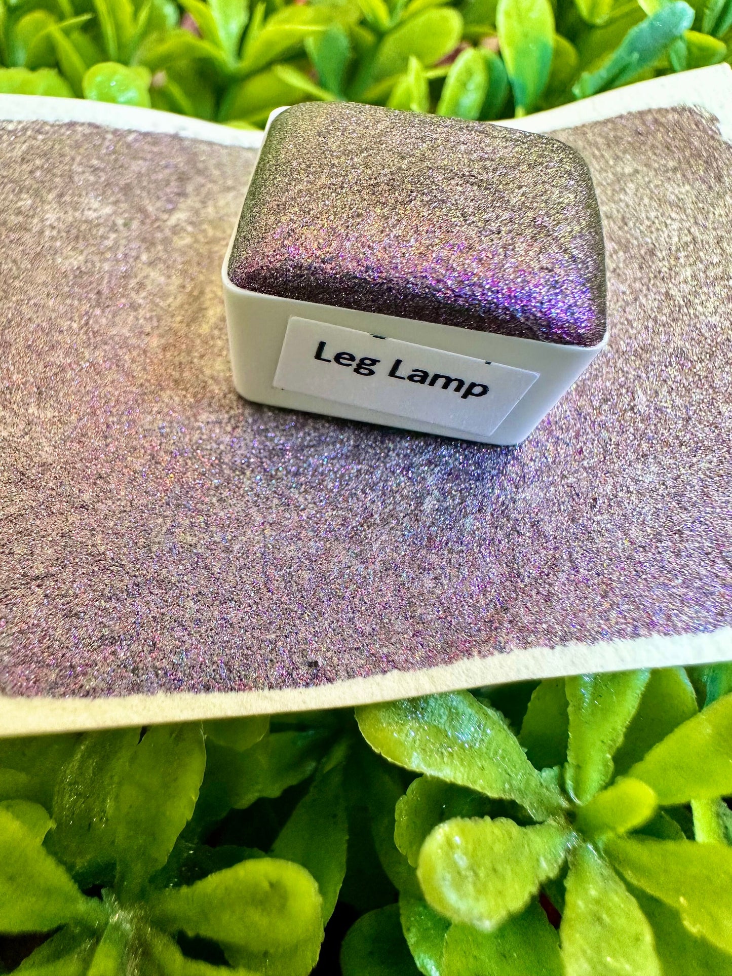 Leg Lamp Holo | Christmas Theme | LIMITEDCOLOR | Handmade Watercolors | Handmade Paint | Calligraphy |