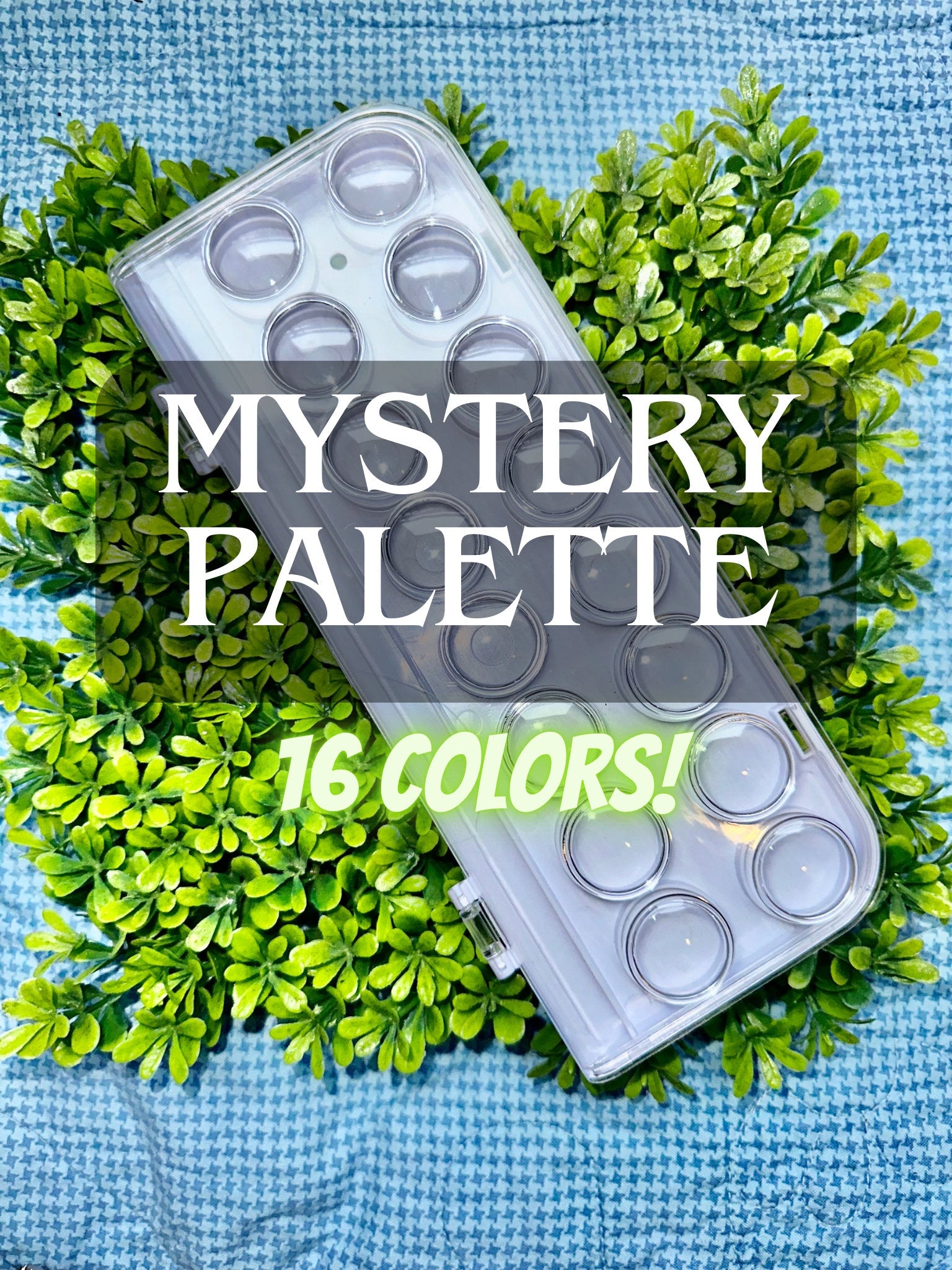 MYSTERY Watercolor Palette 16 Colors | Handmade Watercolors | Handmade Paint | Watercolors | Watercolor | Beginner Palette