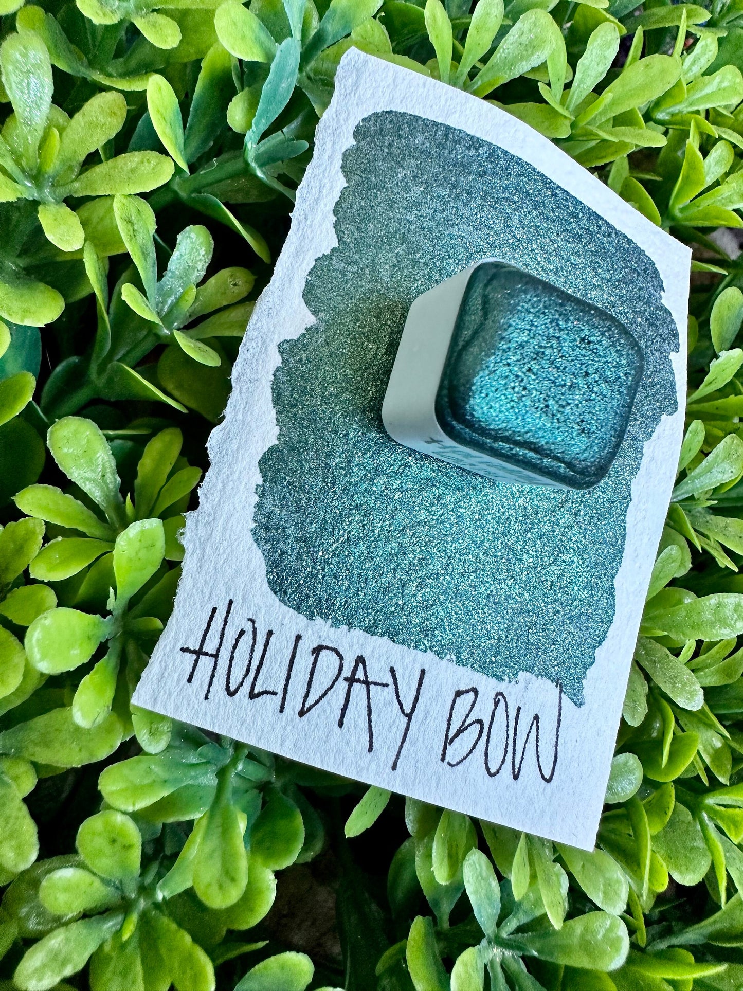 Holiday Bow | Handmade Watercolors | Handmade Paint | Watercolors | Watercolor | Watercolor Artist