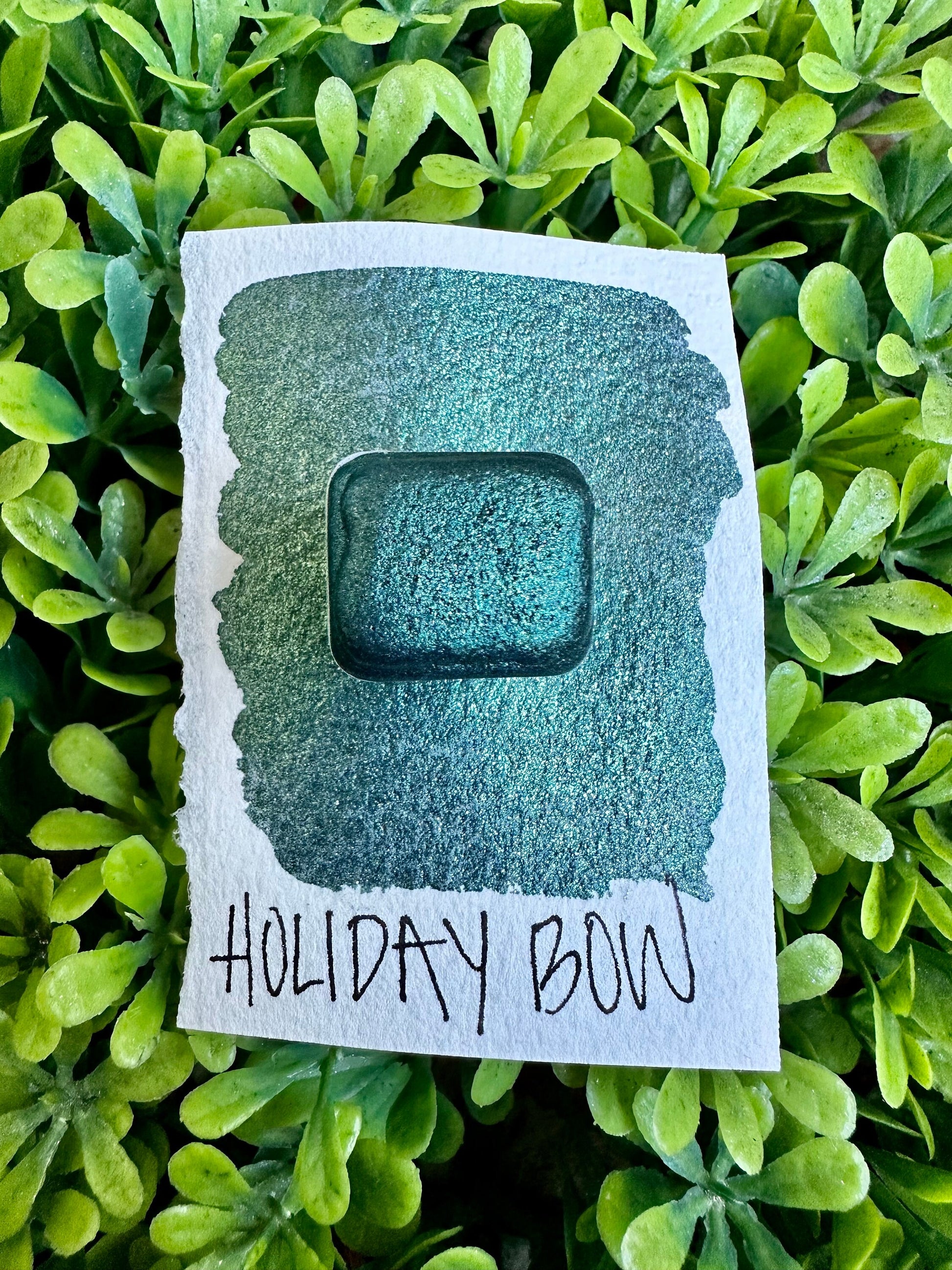Holiday Bow | Handmade Watercolors | Handmade Paint | Watercolors | Watercolor | Watercolor Artist