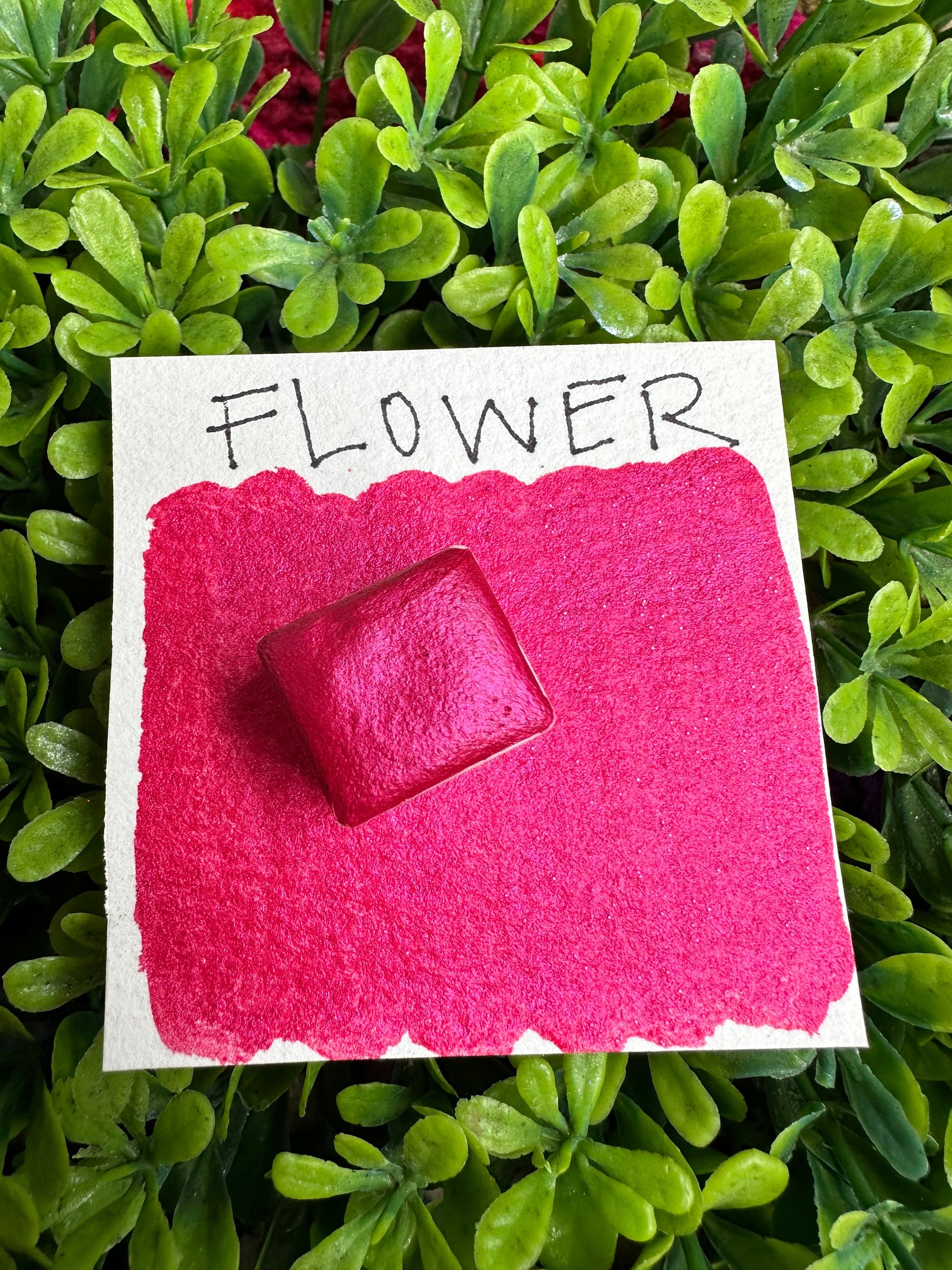 Flower | Ghosts - Reflective Glitter | Handmade Watercolors | Handmade Paint | Calligraphy | Lettering | Flake Pigment