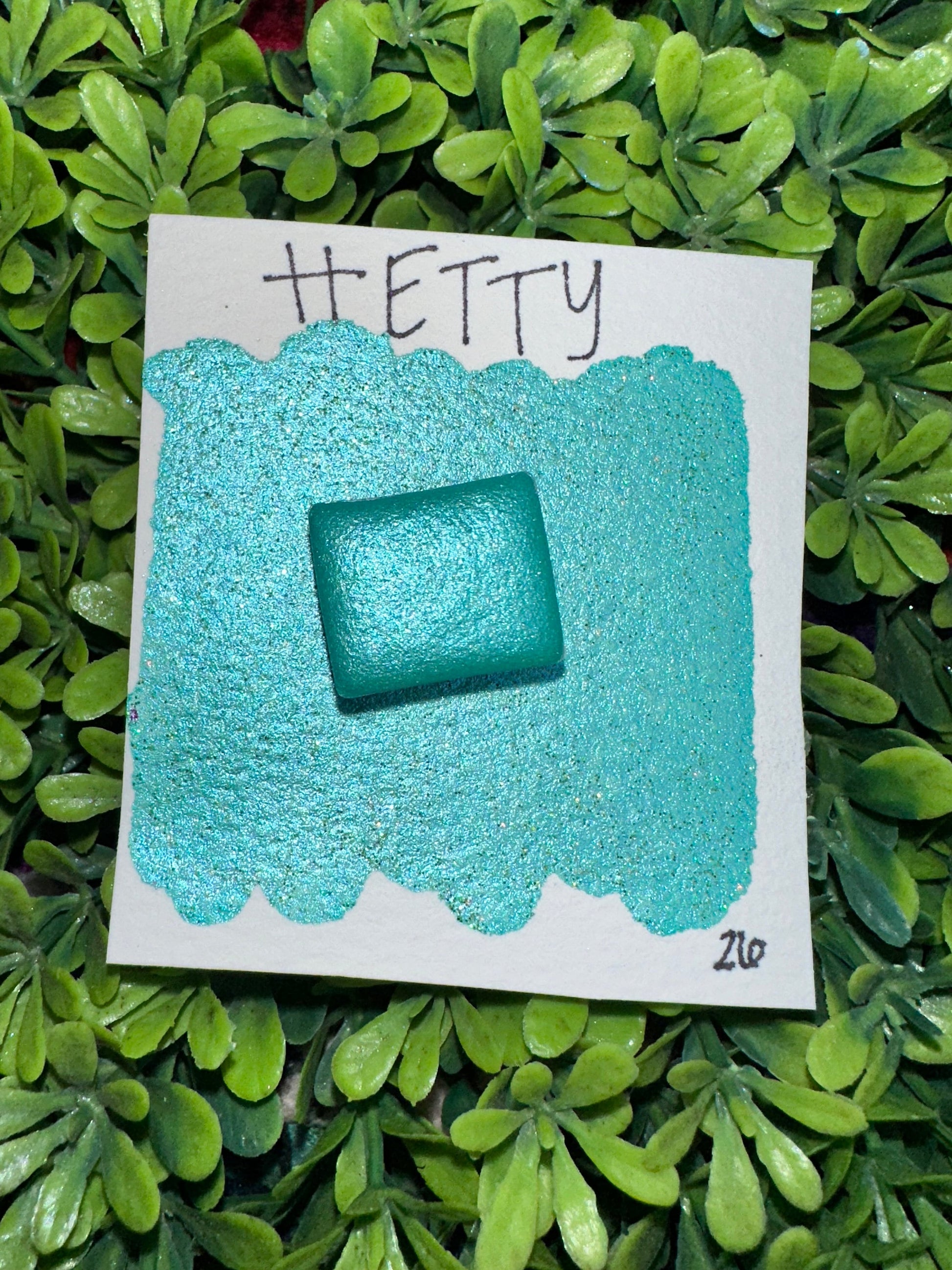 Hetty | Ghosts - Reflective Glitter | Handmade Watercolors | Handmade Paint | Calligraphy | Lettering | Flake Pigment