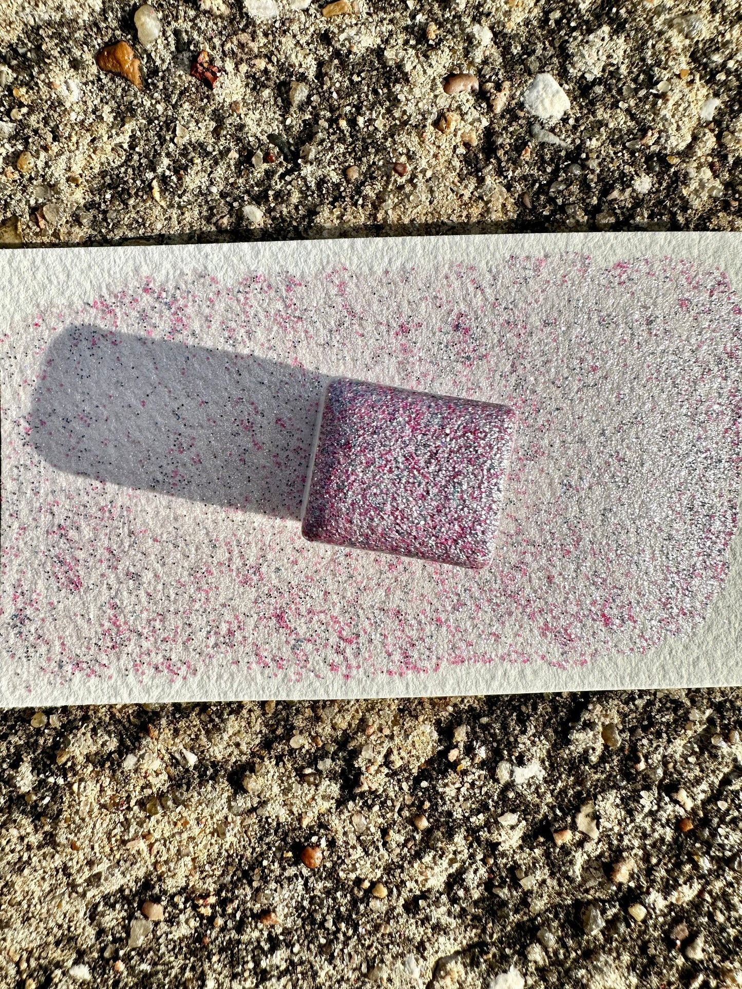 Face Palm | Glitter Mica Blend | Handmade Watercolors | Handmade Paint | Calligraphy | Lettering | Flake Pigment
