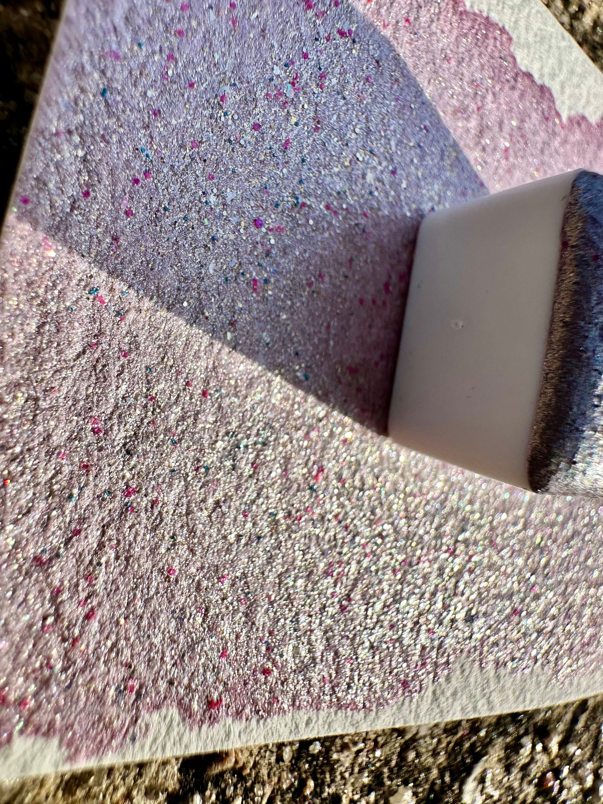 Glitter Love | Glitter Mica Blend | Handmade Watercolors | Handmade Paint | Calligraphy | Lettering | Flake Pigment
