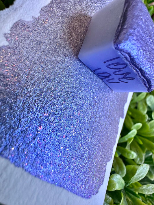 Love Lav | Interference Color | Handmade Watercolors | Handmade Paint | Watercolors | Watercolor | Watercolor Artist