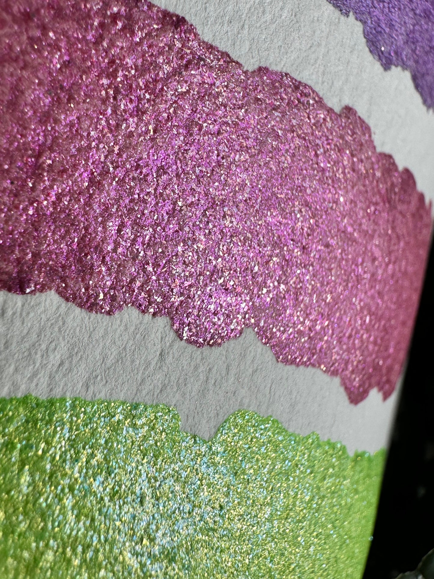 Exotic fruit Series Card | Handmade Watercolors | Handmade Paint | Shimmer Paint | Colorshift | Dot Cards | Sample