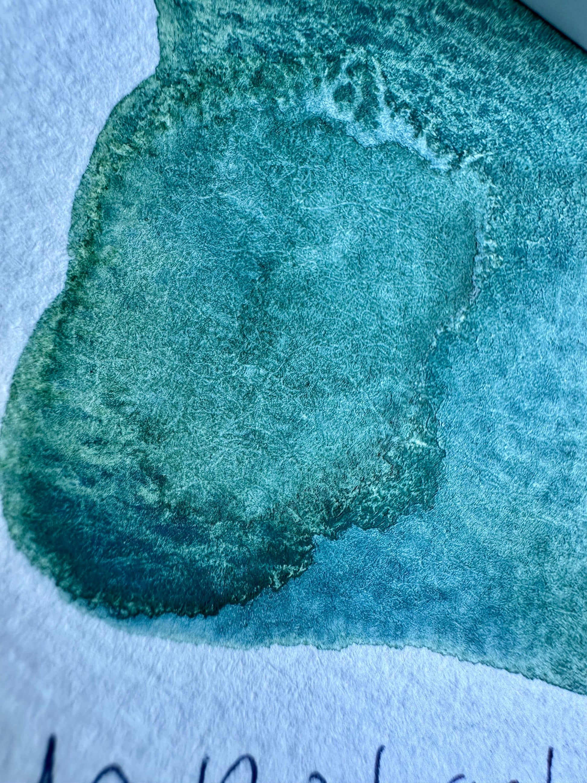 Cyanobacteria | Granulation | Handmade Watercolors | Paint | Watercolors | Watercolor Artist | Granulating Watercolor