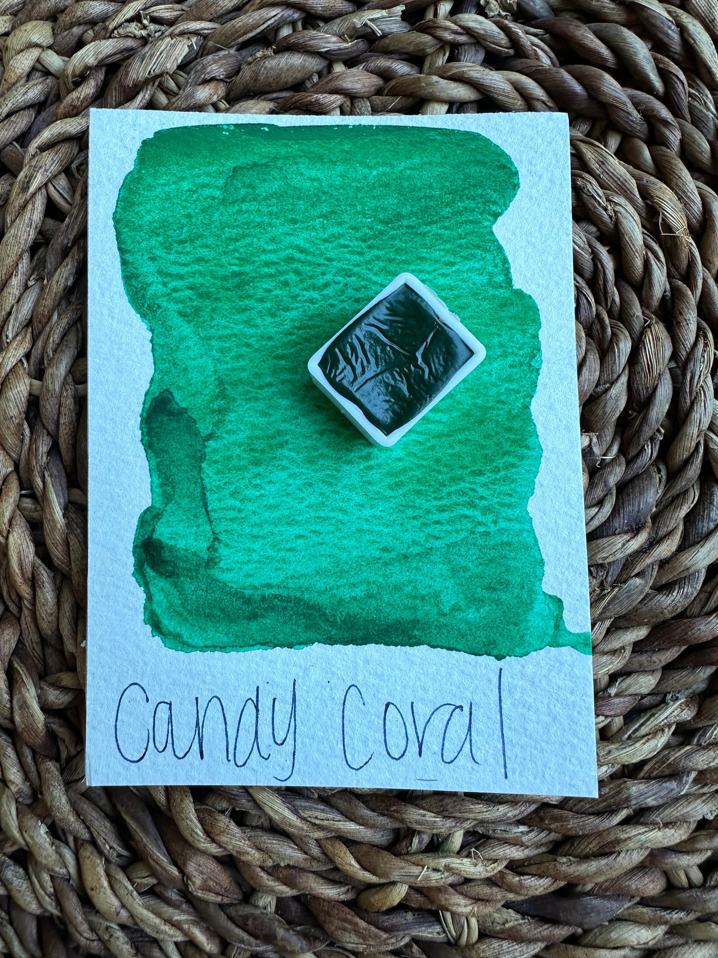 Candy Coral | Granulation | Handmade Watercolors | Paint | Watercolors | Watercolor Artist | Granulating Watercolor