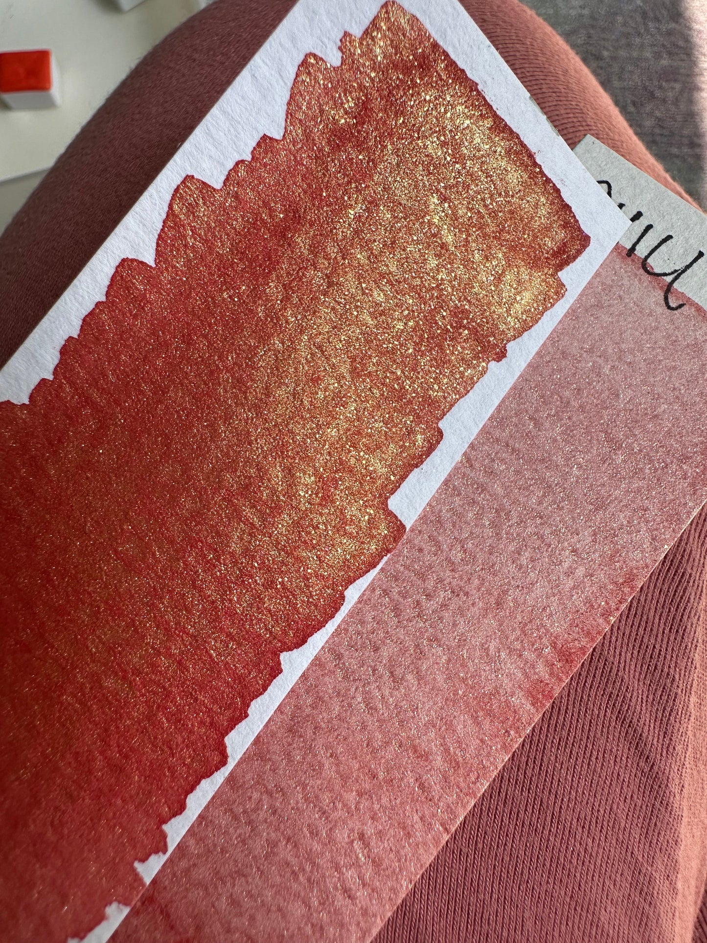 Chili | Shimmer Matte | Handmade Watercolors | bright blue | Handmade Cards | Watercolor Florals | Matte Pigment | Super Pigment