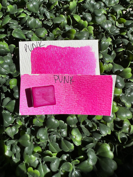 Punk | Shimmer Matte | Handmade Watercolors | Vibrant Watercolor | Handmade Cards | Watercolor Florals | Matte Pigment | Super Pigment