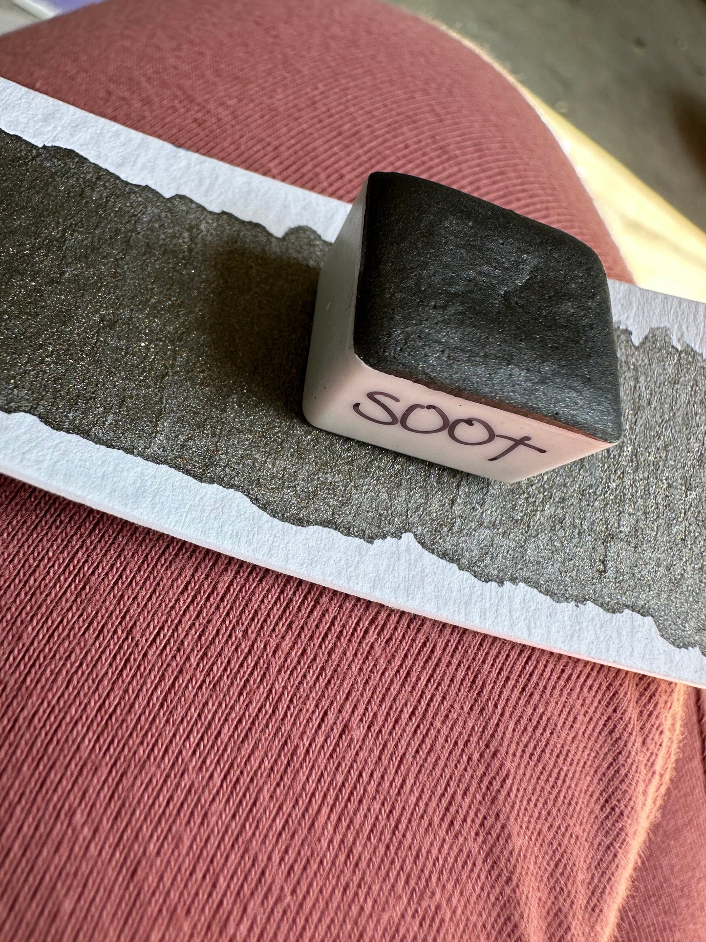 Soot | Shimmer Matte | Handmade Watercolors | Vibrant Watercolor | Handmade Cards | Watercolor Florals | Matte Pigment | l Pigment