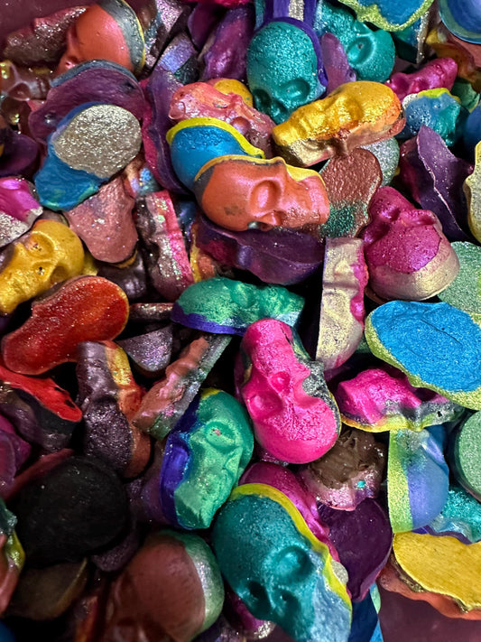 Skull GRAB BAG | Handmade Watercolors | Handmade Paint | Watercolors | Watercolor Artist | Handmade Cards | Glitter Watercolors |