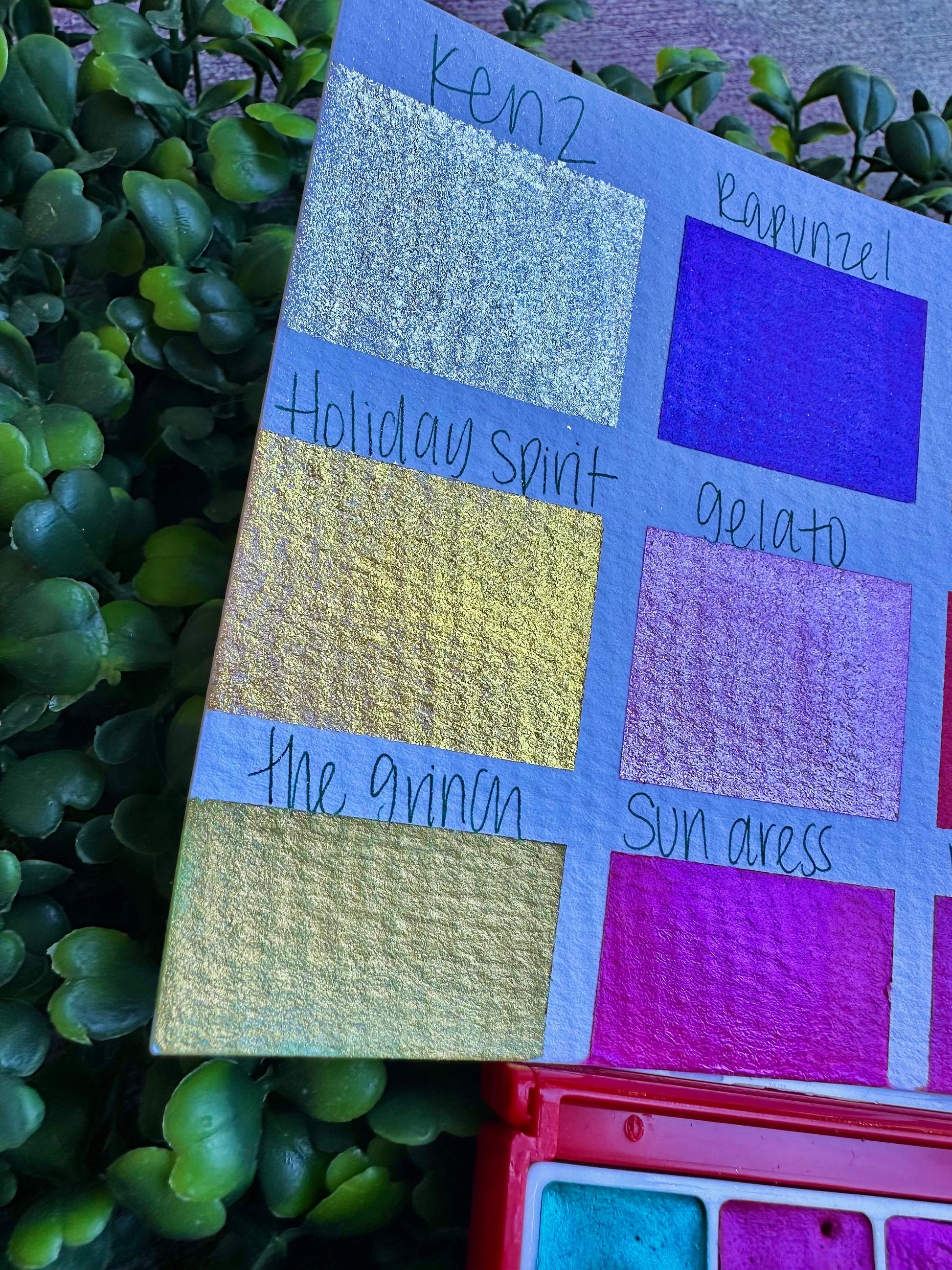 12 Color Watercolor Palette Quarter Size | Handmade Watercolors | Handmade Paint | Watercolors | Watercolor | Beginner Palette |
