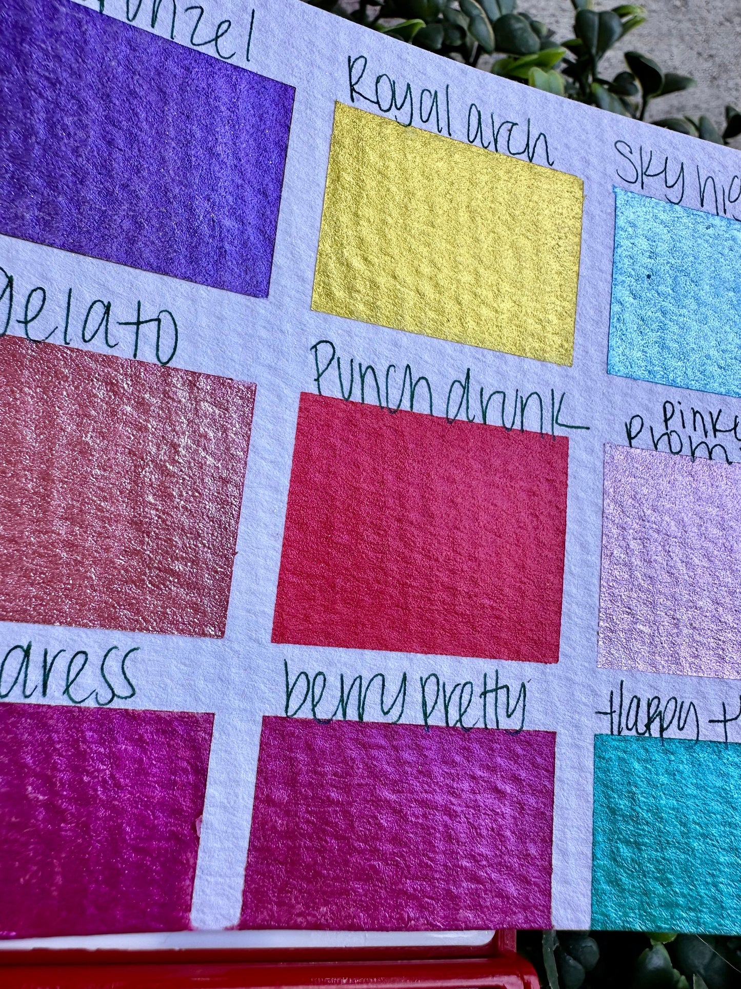 12 Color Watercolor Palette Quarter Size | Handmade Watercolors | Handmade Paint | Watercolors | Watercolor | Beginner Palette |
