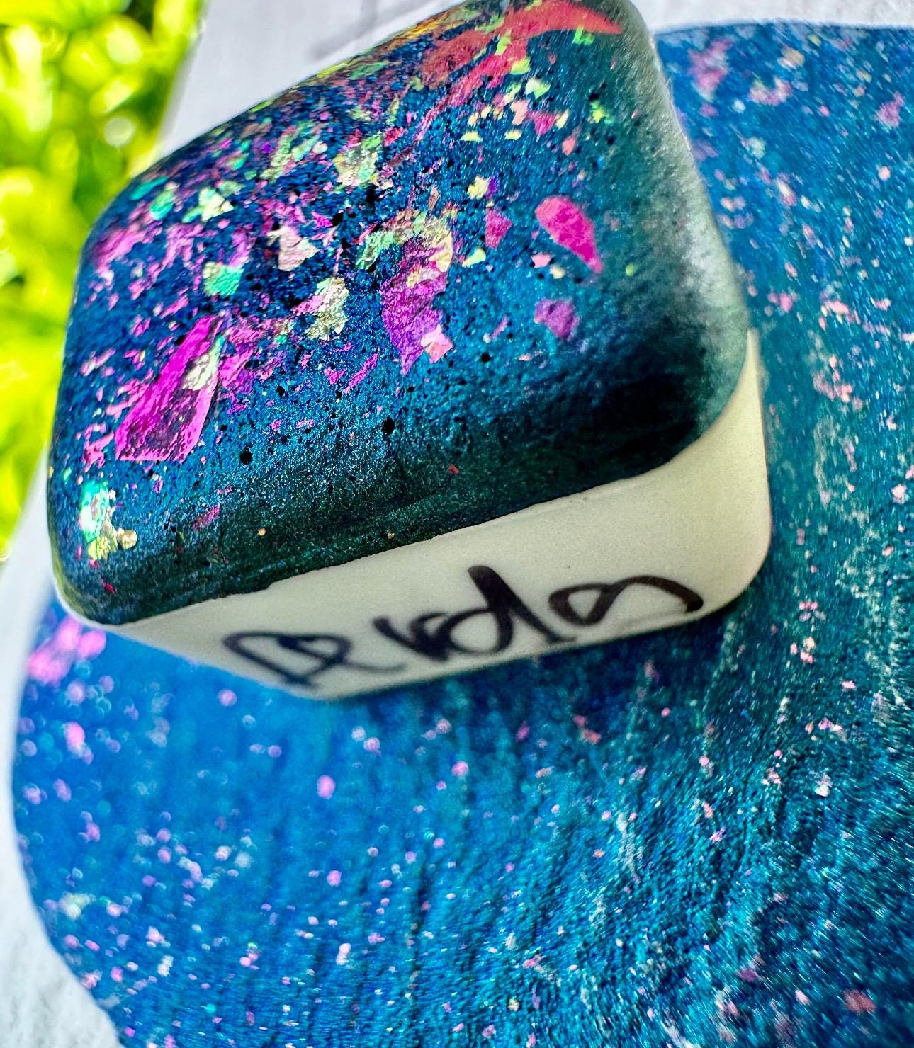 Mica Flake Blue Watercolor Shimmer | Handmade Watercolors | Handmade Paint | Watercolors | Watercolor | Watercolor Artist