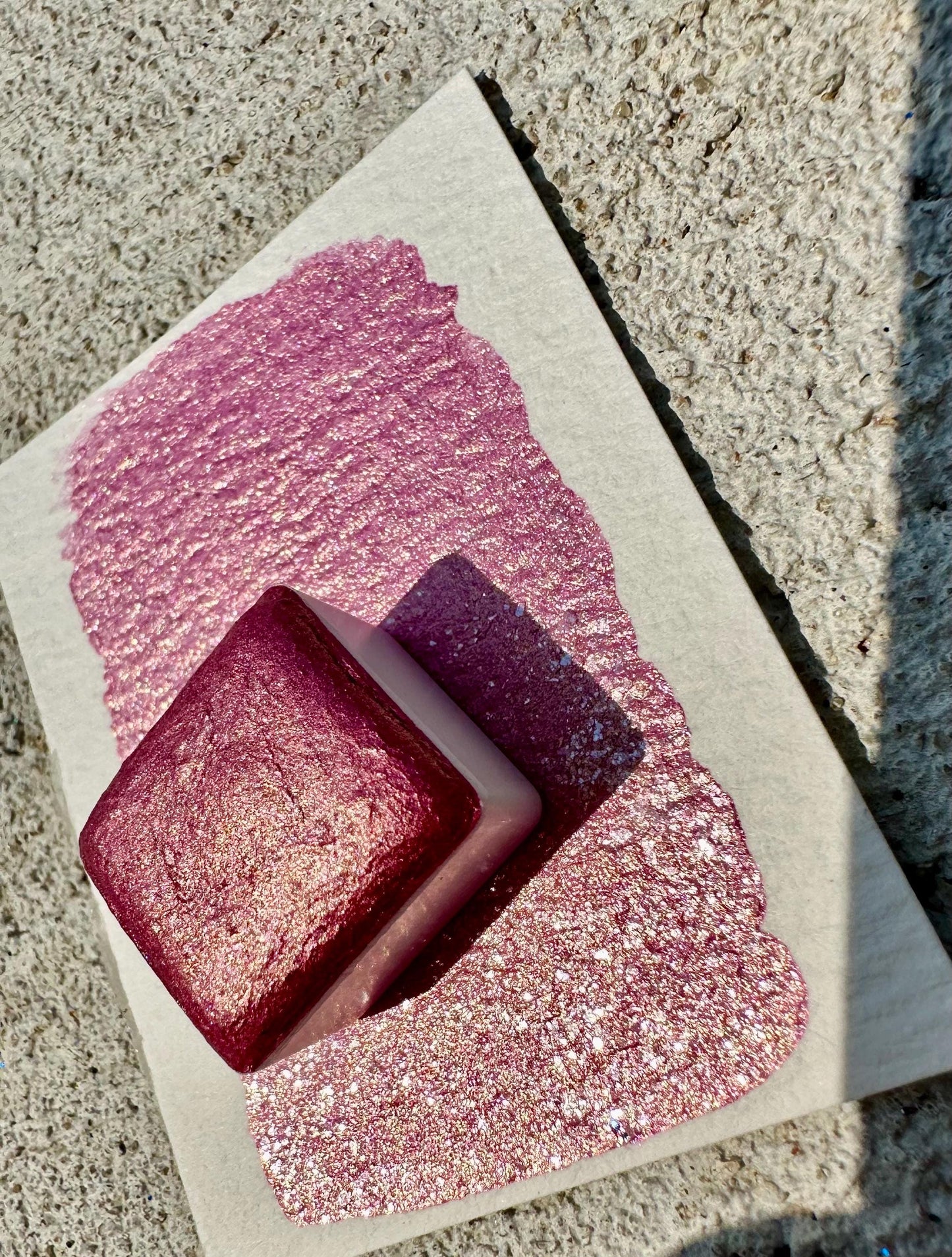 Mew | Pokémon Singles | Shimmer Watercolors | Handmade Watercolors | Handmade Paint | Calligraphy | Lettering