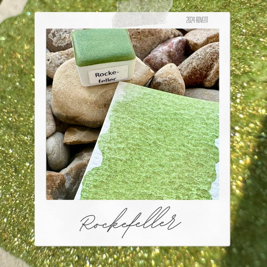 Rockefeller - Holiday Advent Single Colors | Handmade Watercolors | Handmade Paint | Watercolors | Watercolor Artist | Handmade Cards |