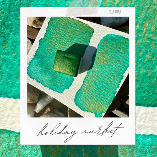 Holiday Market - Holiday Advent Single Colors | Handmade Watercolors | Handmade Paint | Watercolors | Watercolor Artist | Handmade Cards |
