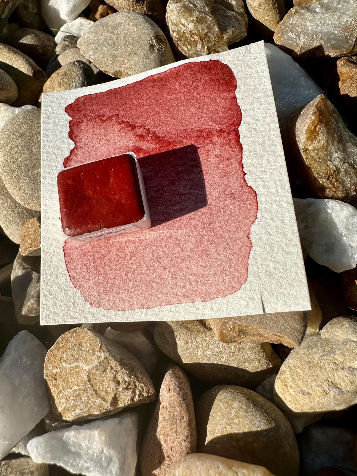 Tall red candle - Holiday Advent Single Colors | Handmade Watercolors | Handmade Paint | Watercolors | Watercolor Artist | Handmade Cards |