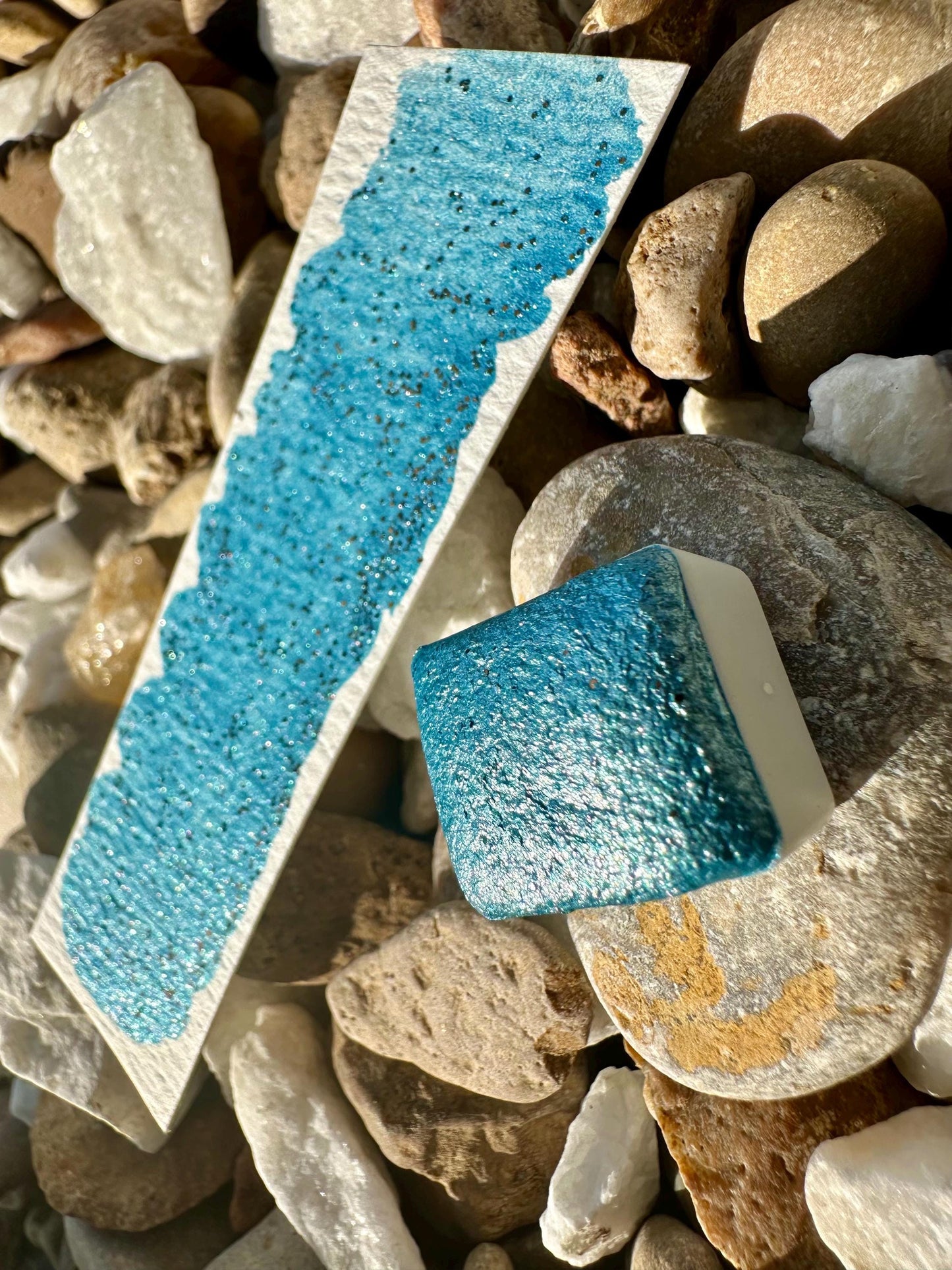 Galveston | Mica Glitter Mix | Handmade Watercolors | Handmade Paint | Calligraphy | Lettering |