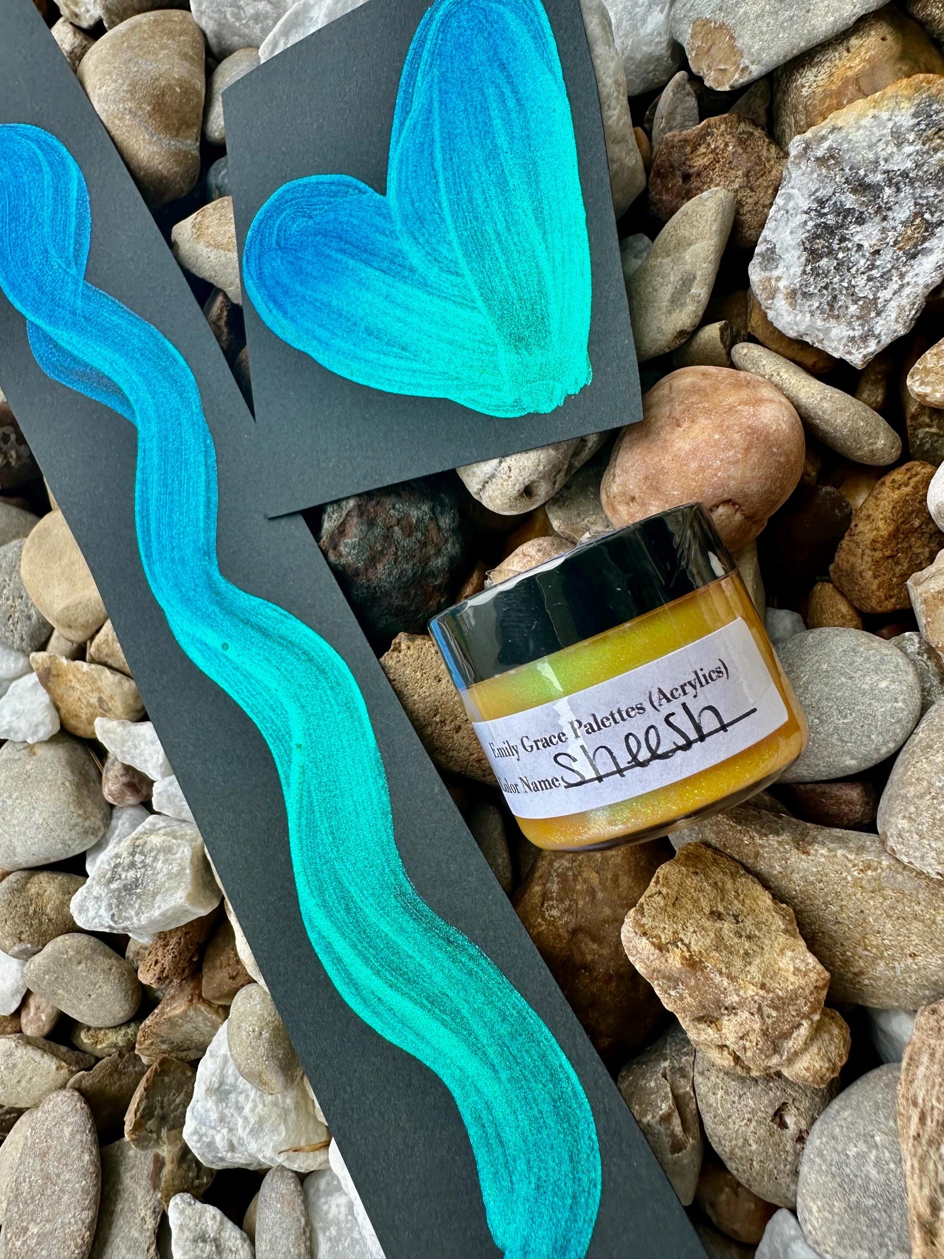 Sheesh | Handmade Acrylic Paint | Handmade Paint | Acrylic Artist | Watercolor | Acrylic Shimmer Artist