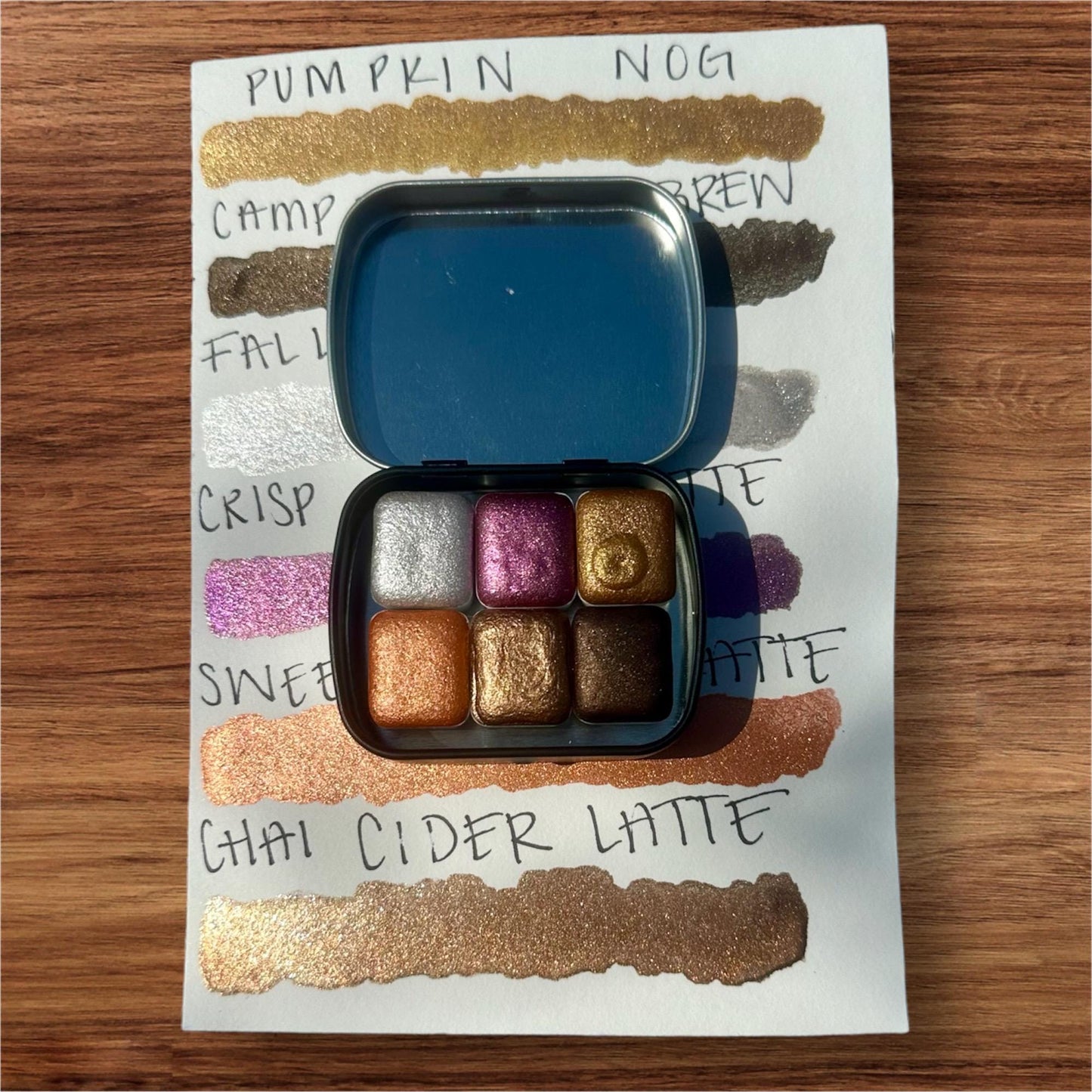 Fall The Feels Set | Holiday Set | Chrome Blend | Artist Gifts | Handmade Watercolors | Handmade Paint | Calligraphy | Lettering